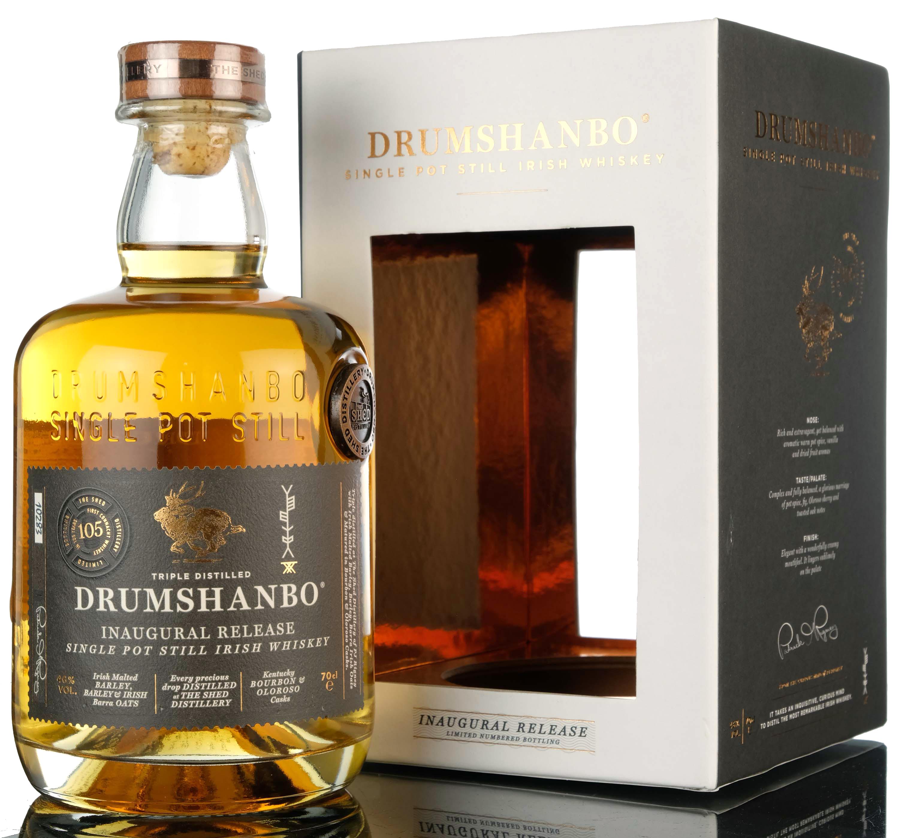 Drumshanbo Single Pot Still Irish Whiskey Inaugural Release