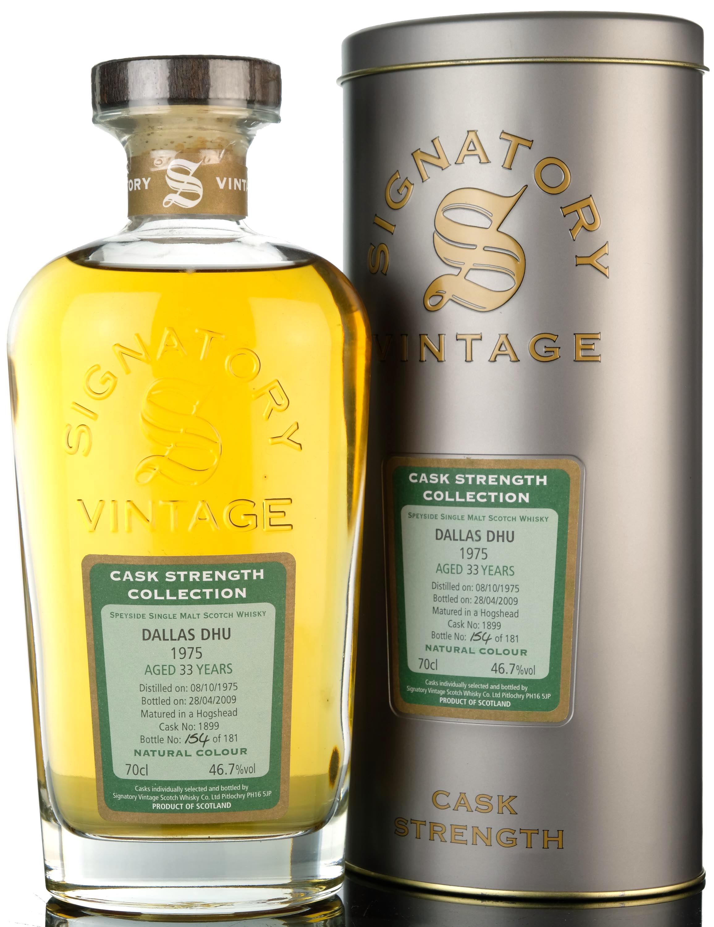 Dallas Dhu 1975-2009 - 33 Year Old - Signatory Vintage