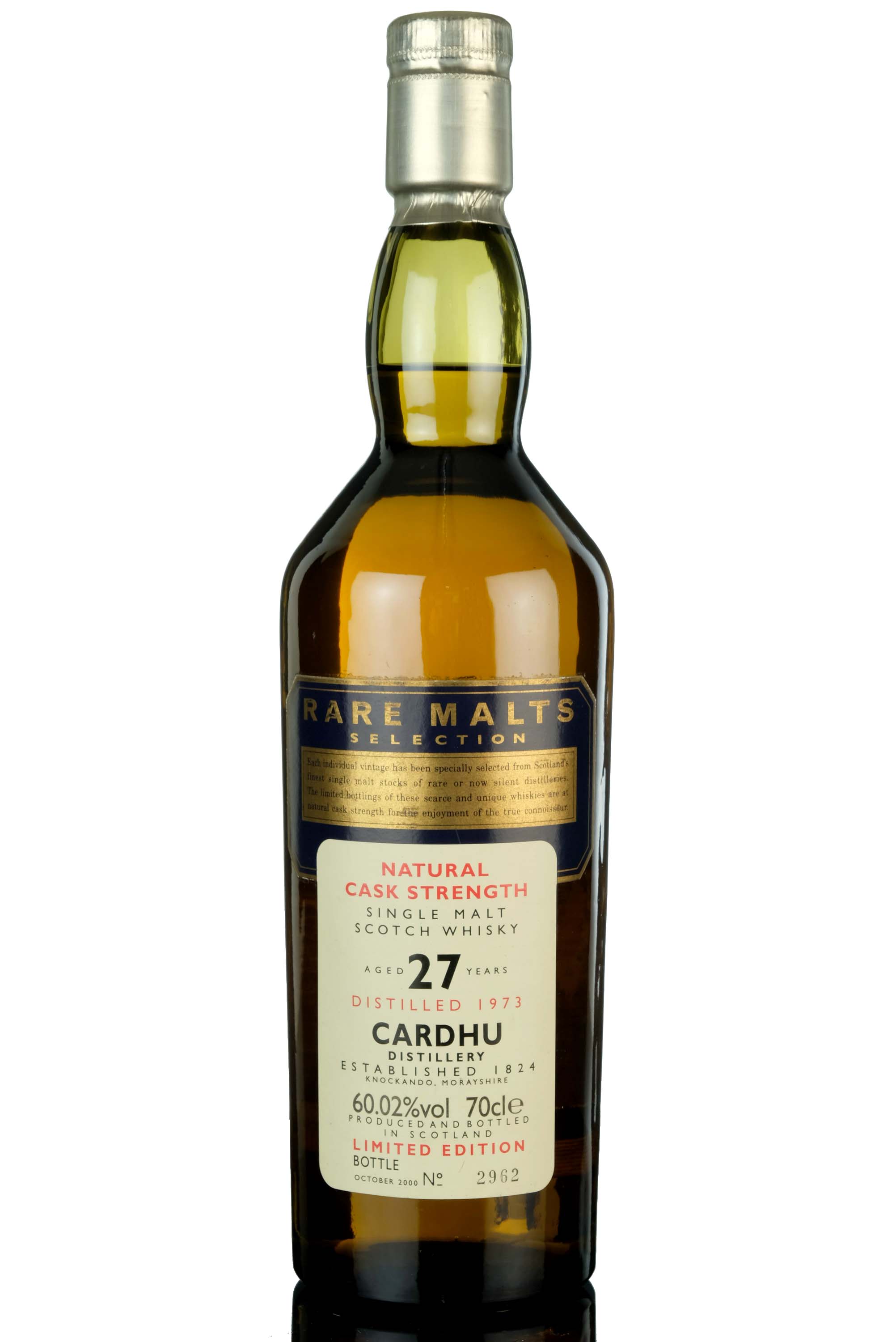 Cardhu 1973-2000 - 27 Year Old - Rare Malts 60.02%