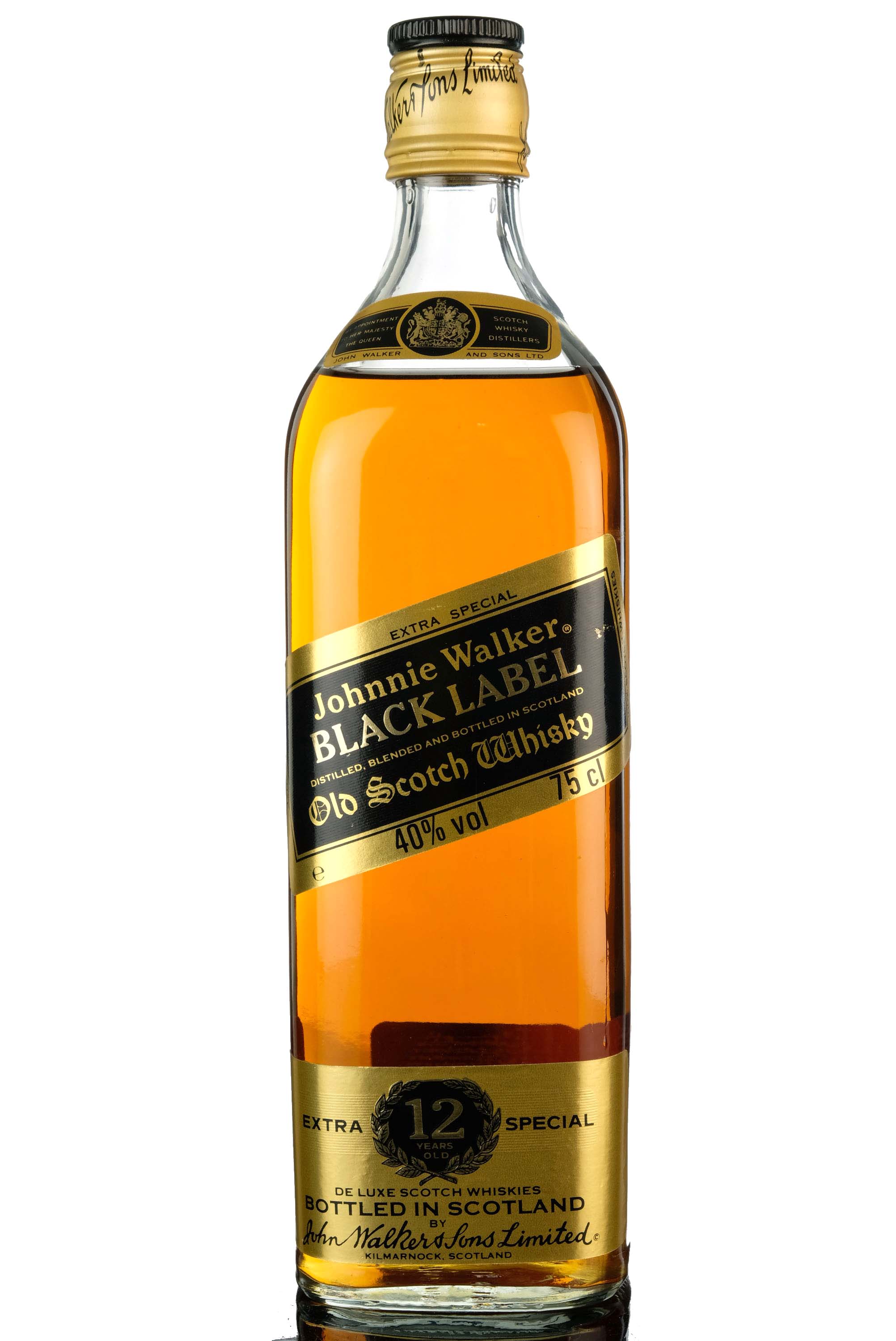 Johnnie Walker 12 Year Old - Black Label - 1980s