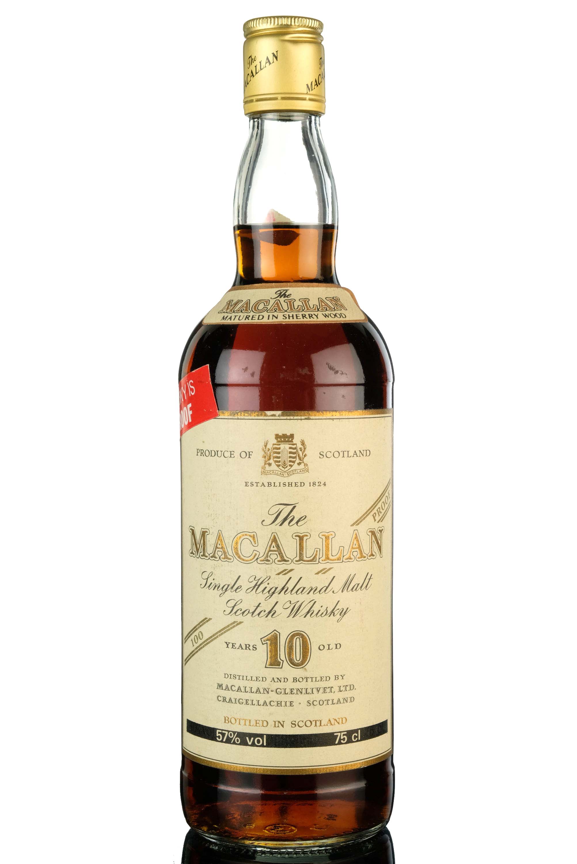 Macallan 10 Year Old - 100 Proof - 1980s