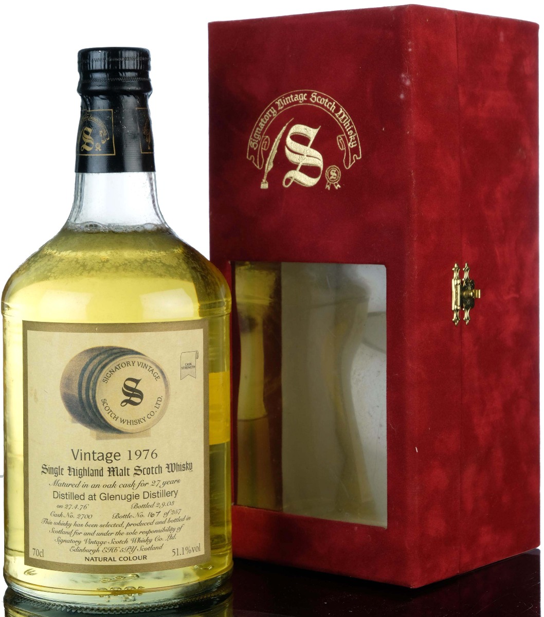 Glenugie 19762001 25 Year Old Signatory Vintage Single Cask 2700