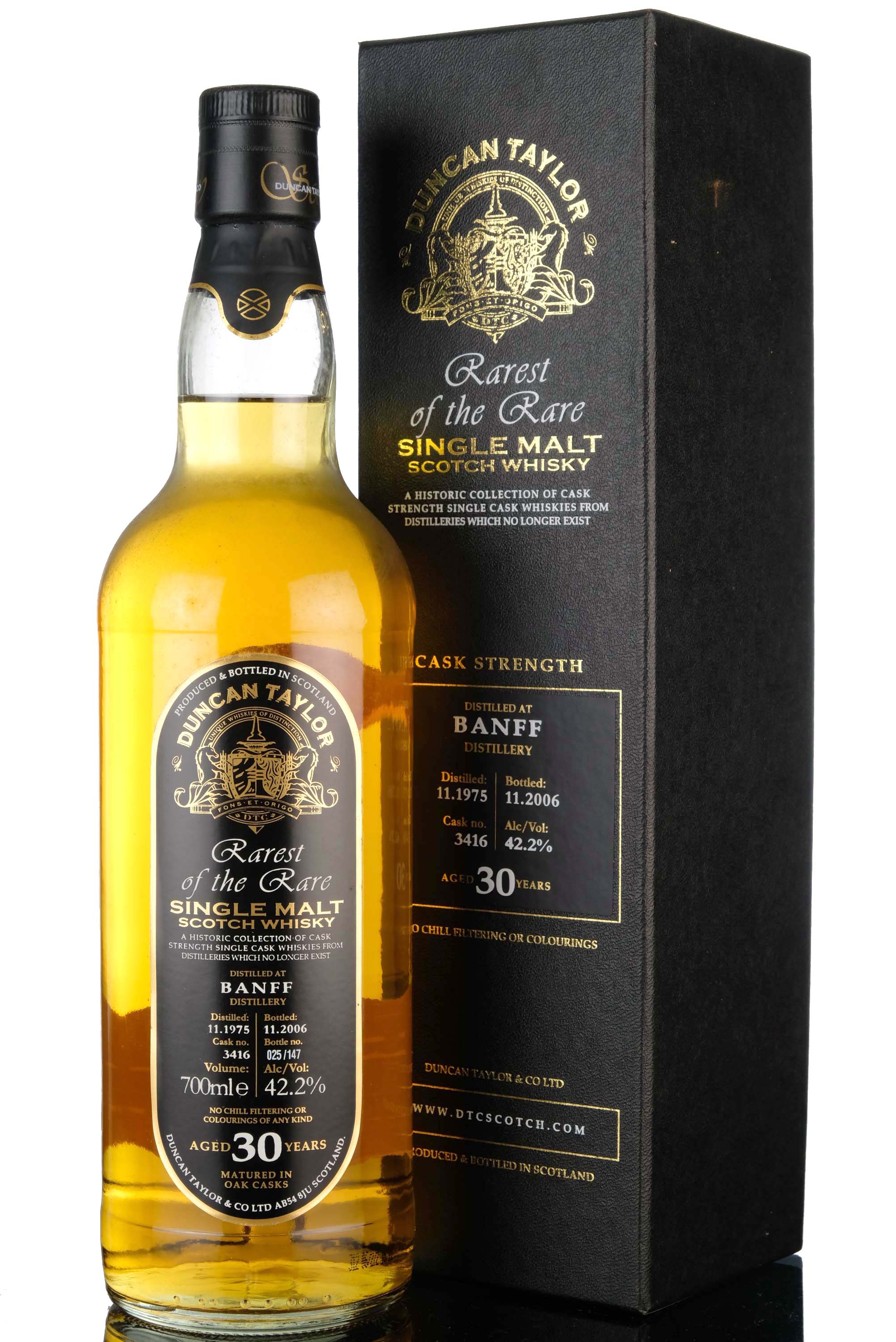 Banff 19752006  30 Year Old  Duncan Taylor  Rarest Of The Rare  Single Cask 3416