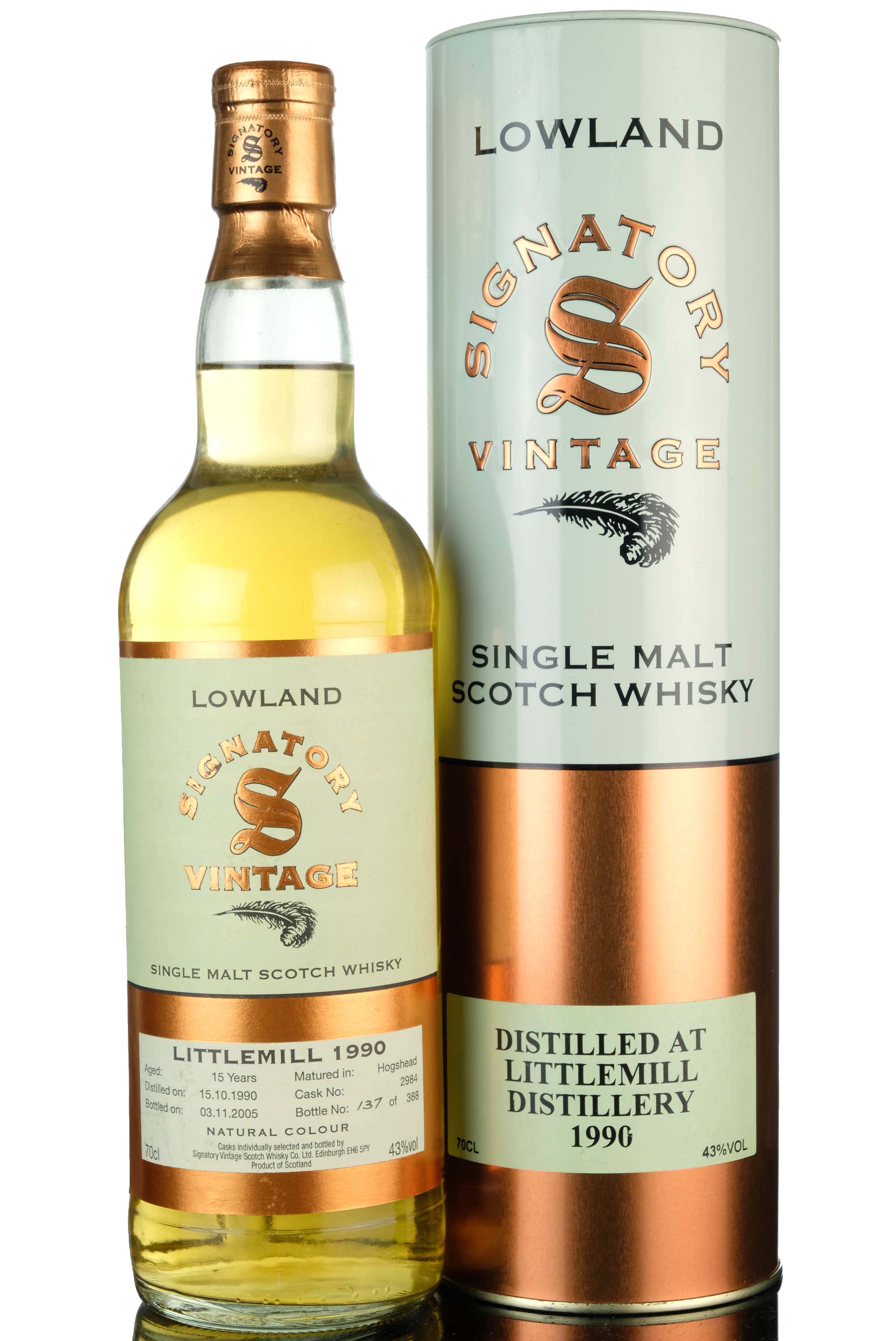 Littlemill 1990 - 2005 15 Signatory Vintage