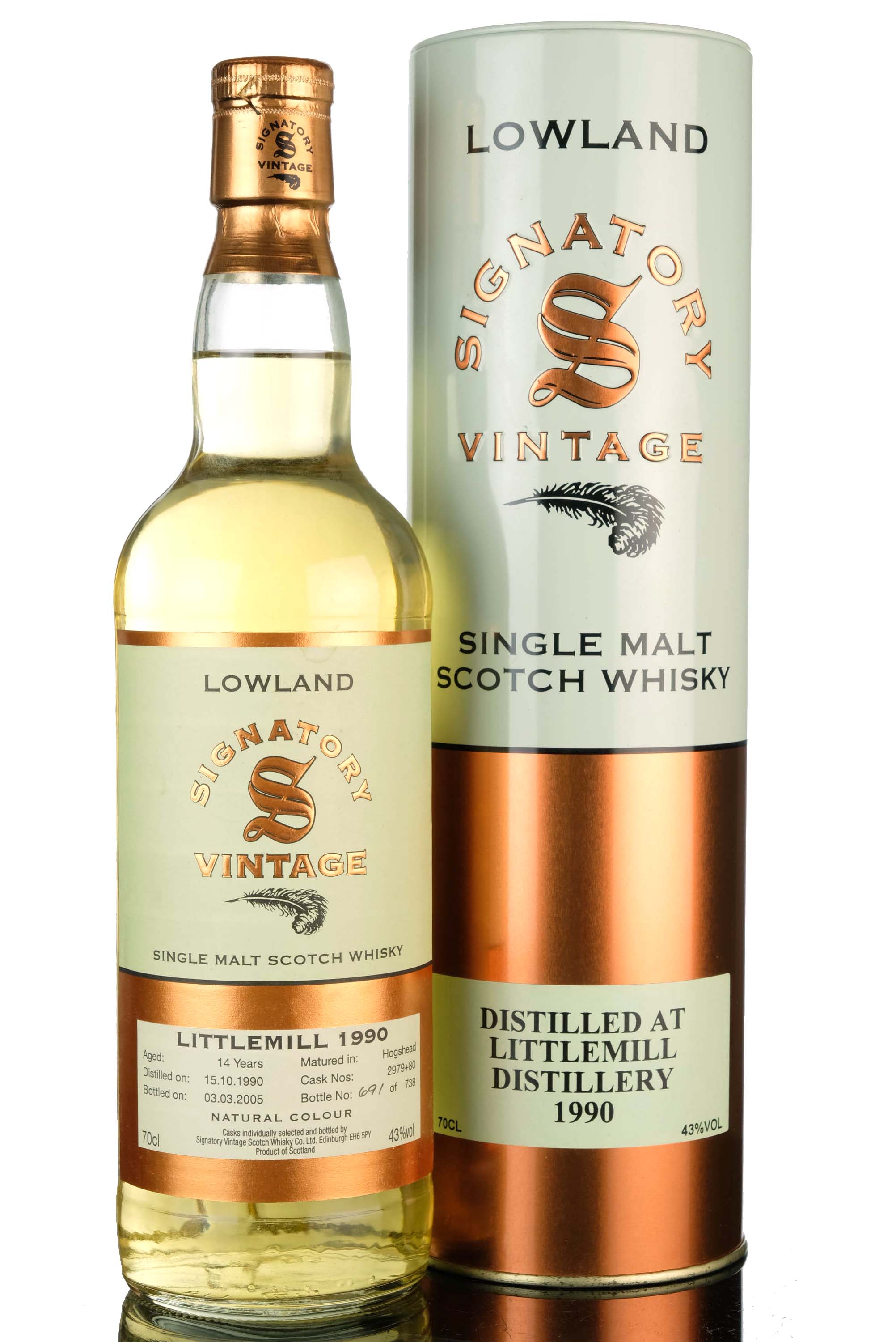Littlemill 1990 - 2005 14 Signatory Vintage