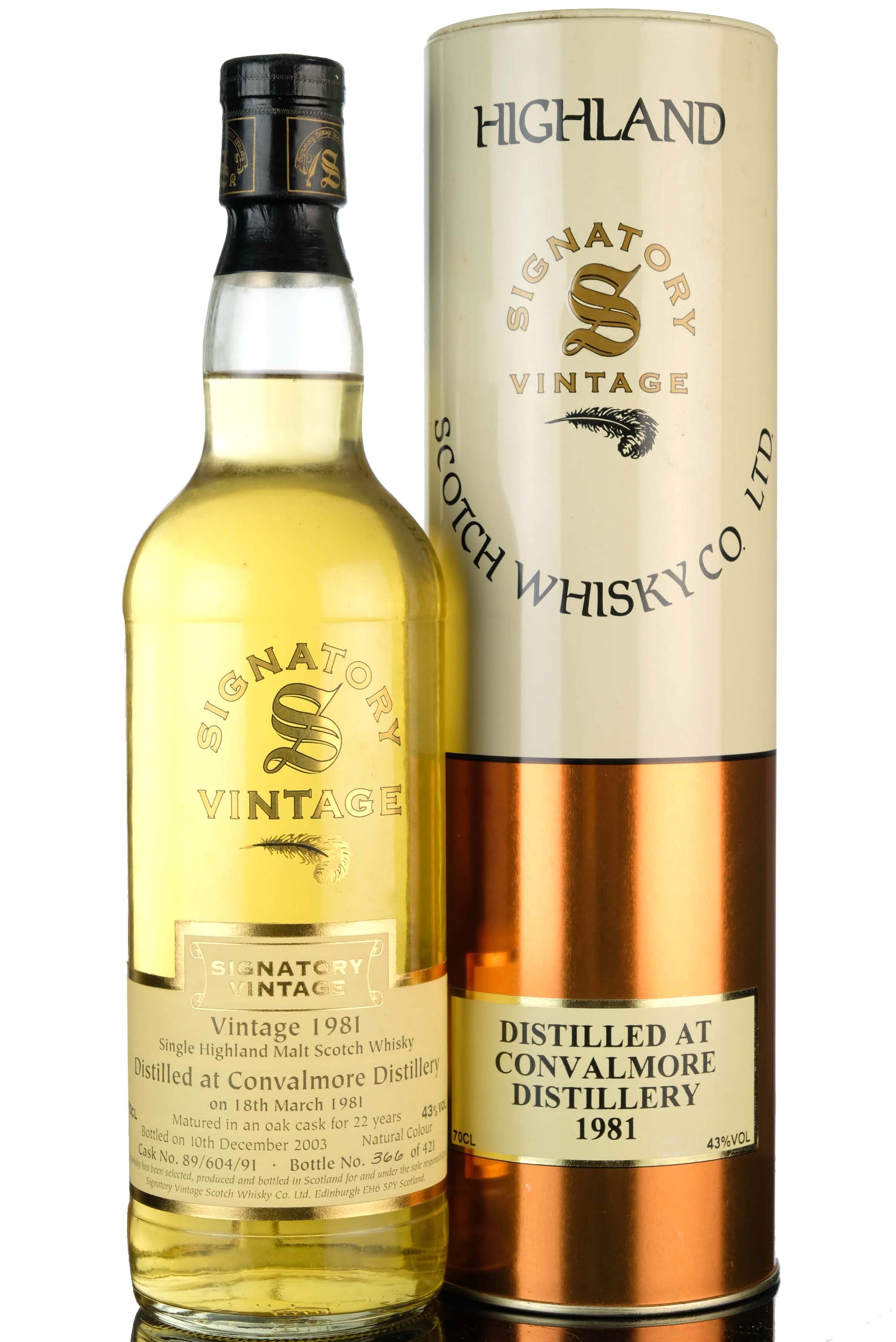 Convalmore 1981 - 2003 22 Signatory Vintage