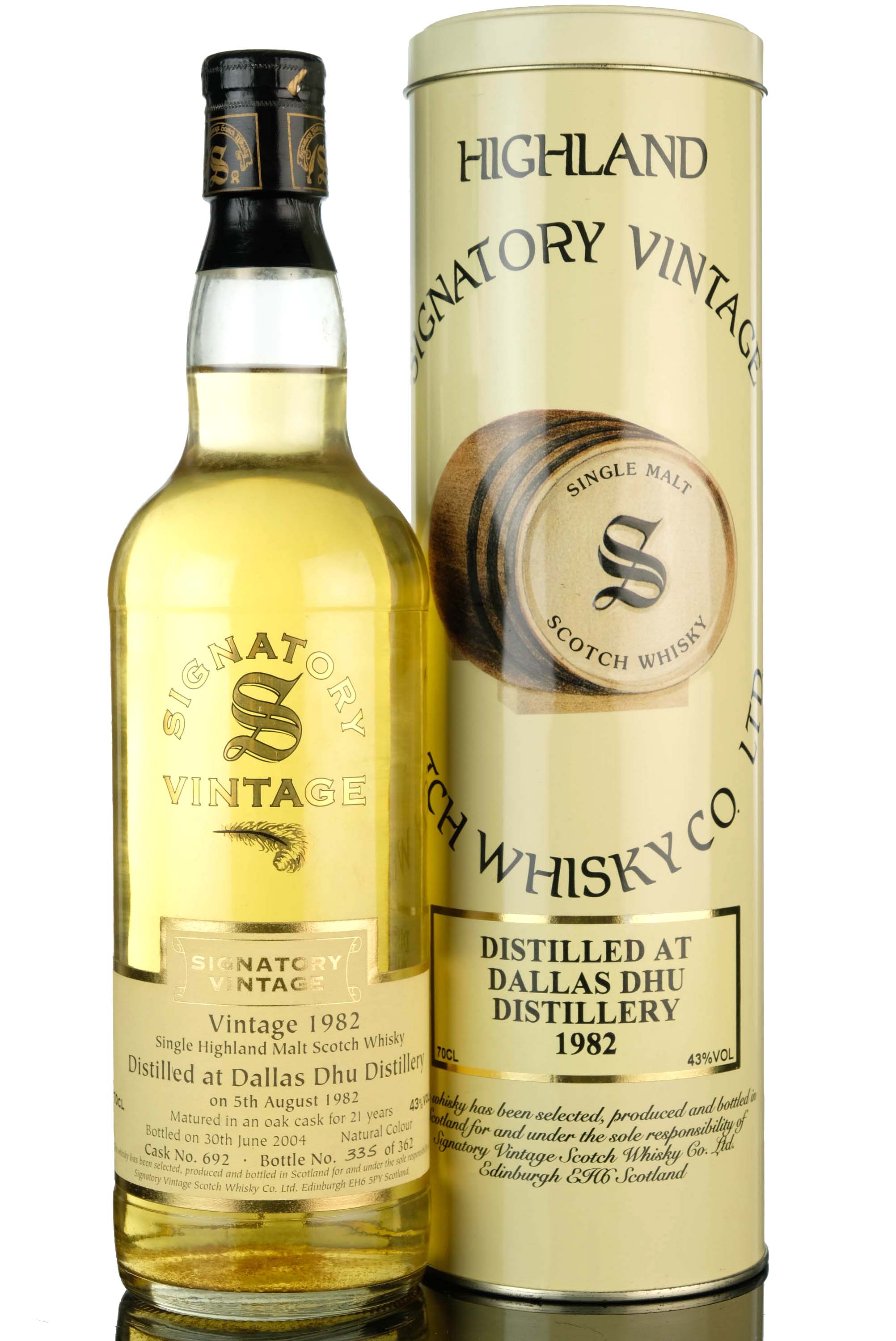 Dallas Dhu 1982 - 2004 21 Signatory Vintage