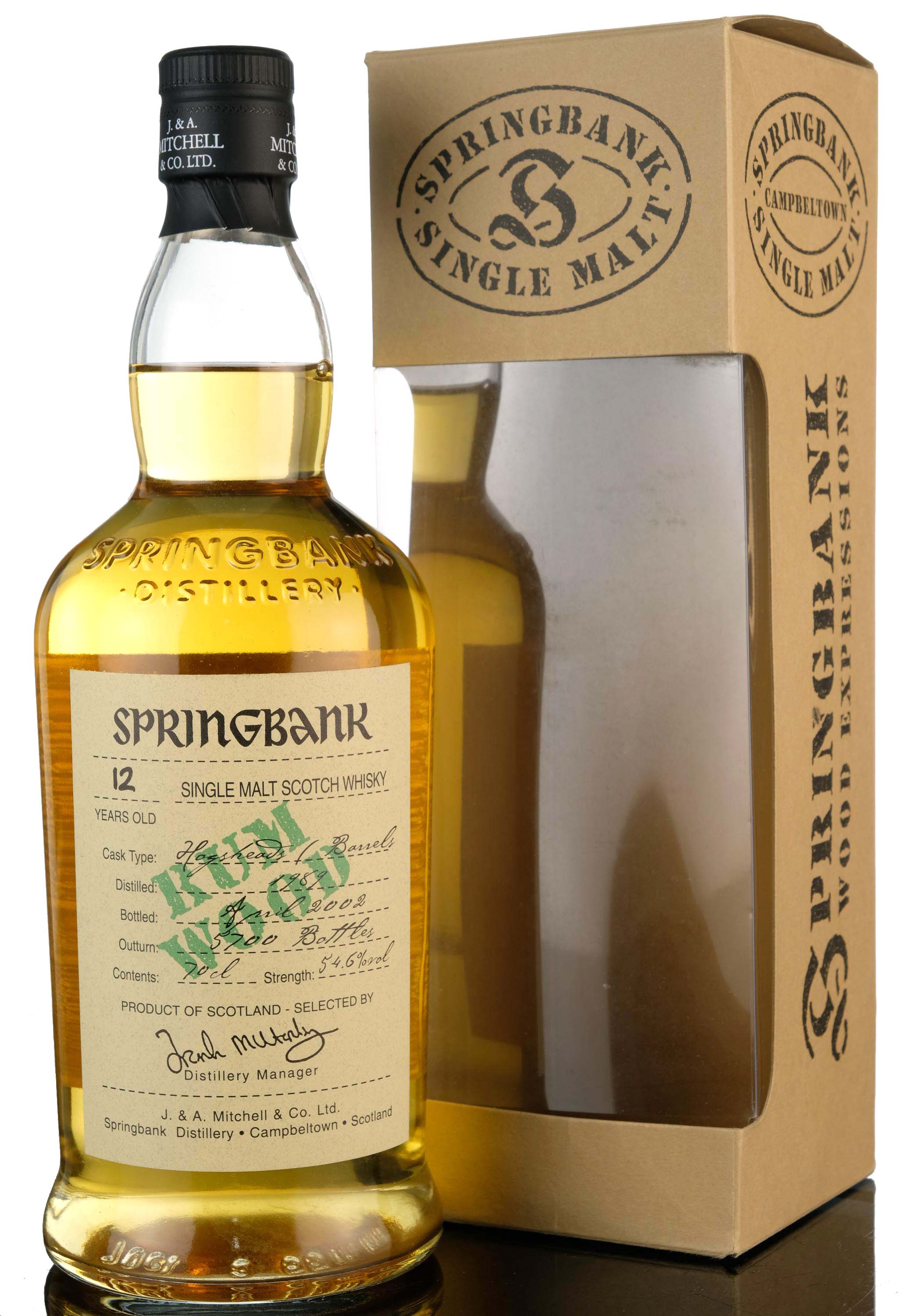 Springbank 1989-2002 - Rum Wood