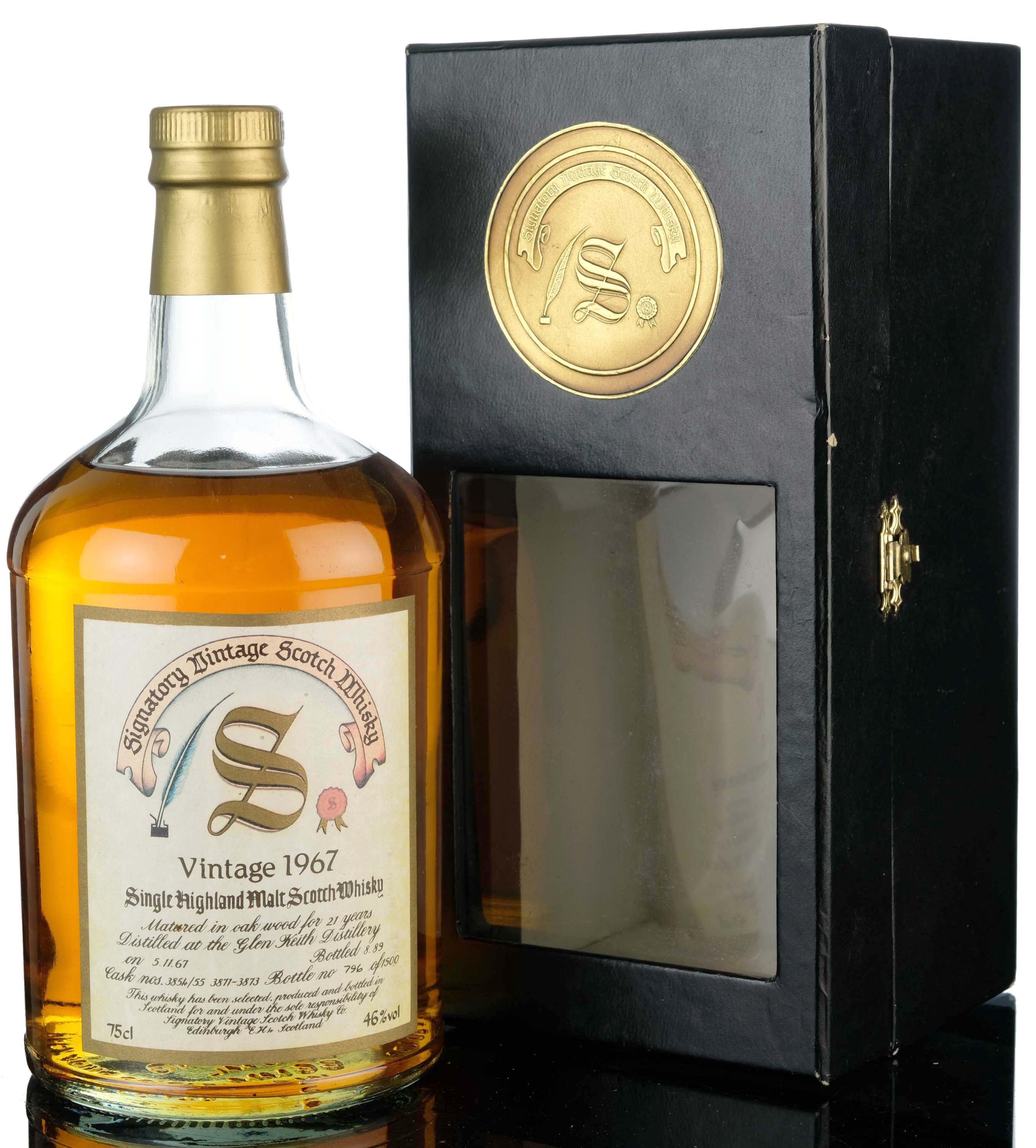 Glen Keith 1967 - 1989 21 Signatory Vintage Casks 385455 3871 3873