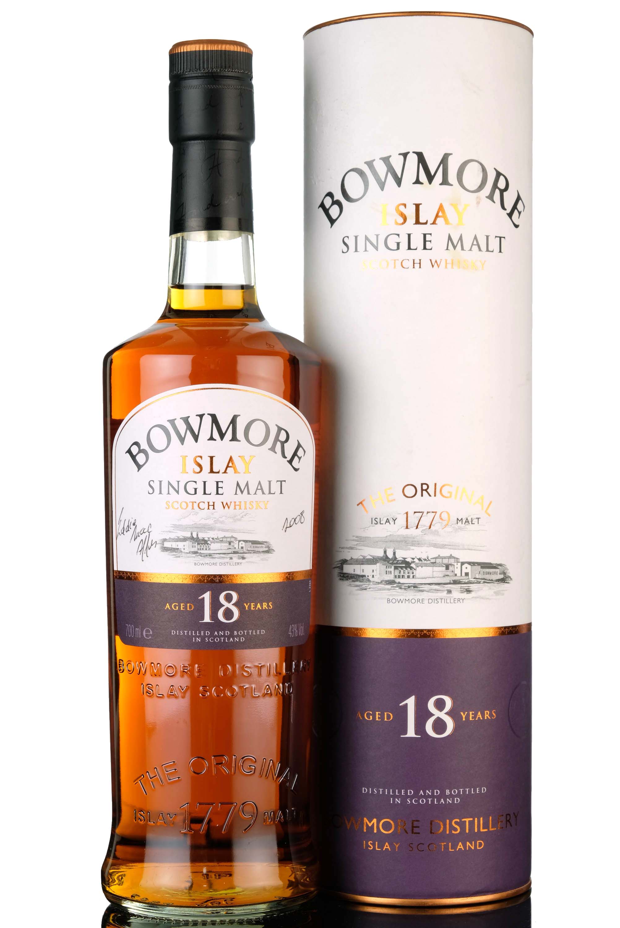 Bowmore 18 Year Old - Signed Bottle