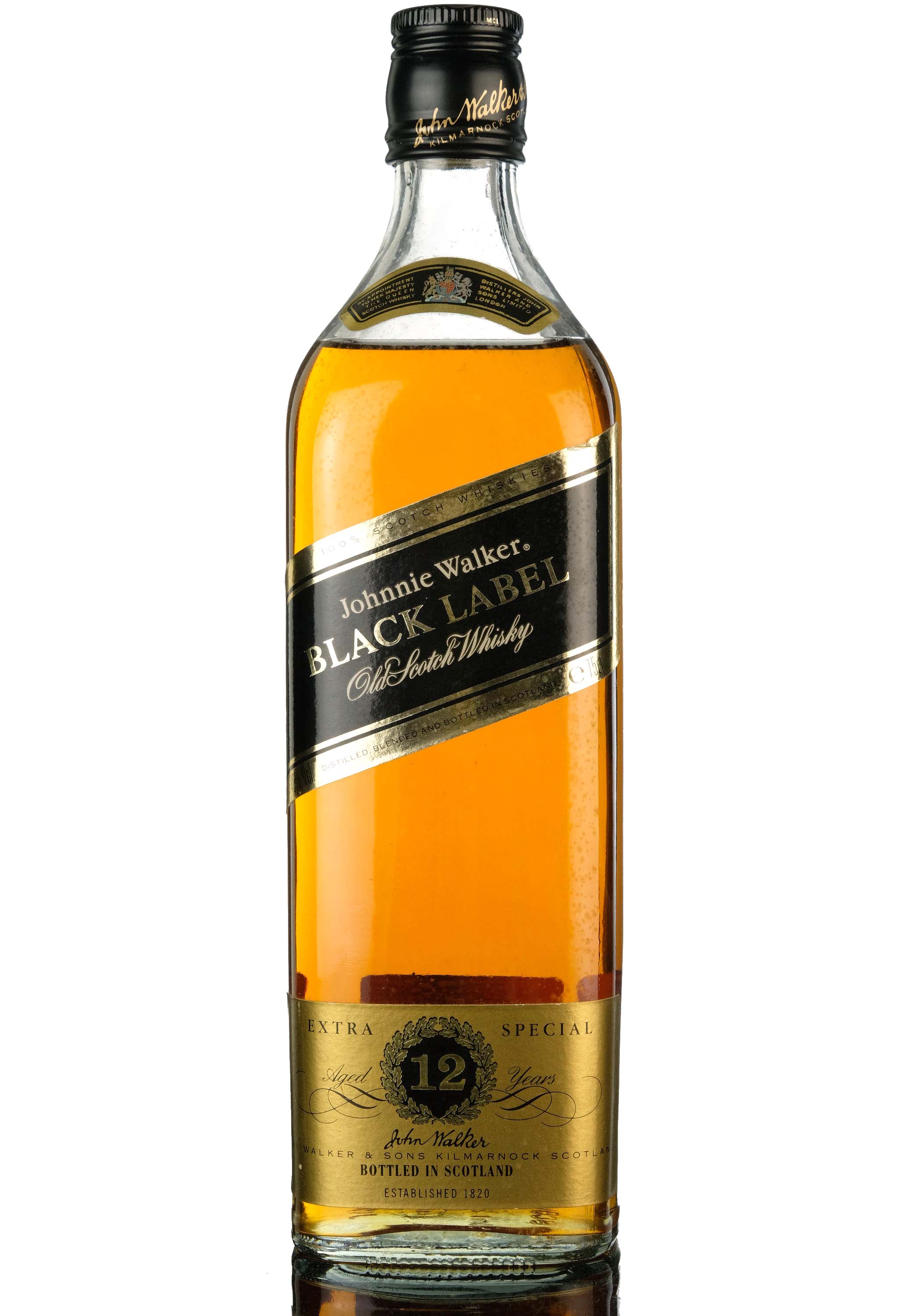 Johnnie Walker 12 Year Old - Black Label - 1980s