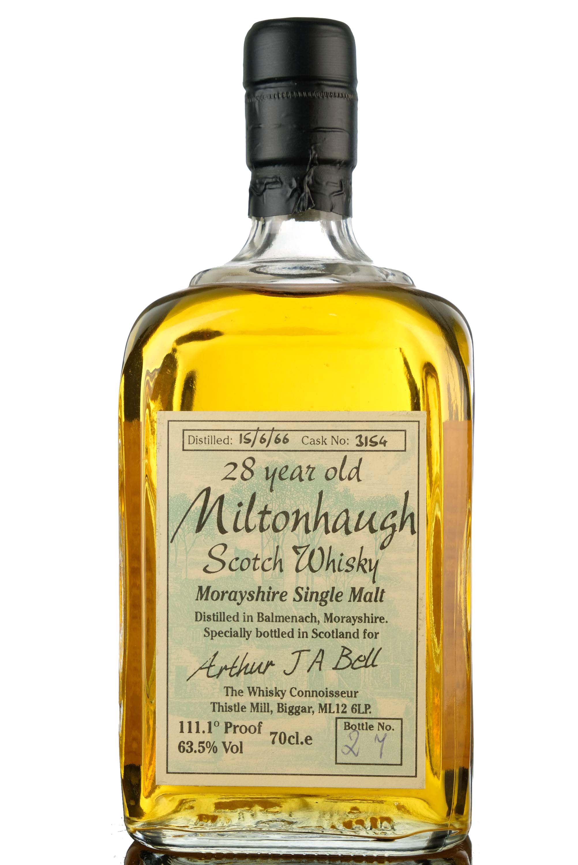 BALMENACH MILTONHAUGH 1966 - 28 YEAR OLD - THE WHISKY CONNOISSEUR -