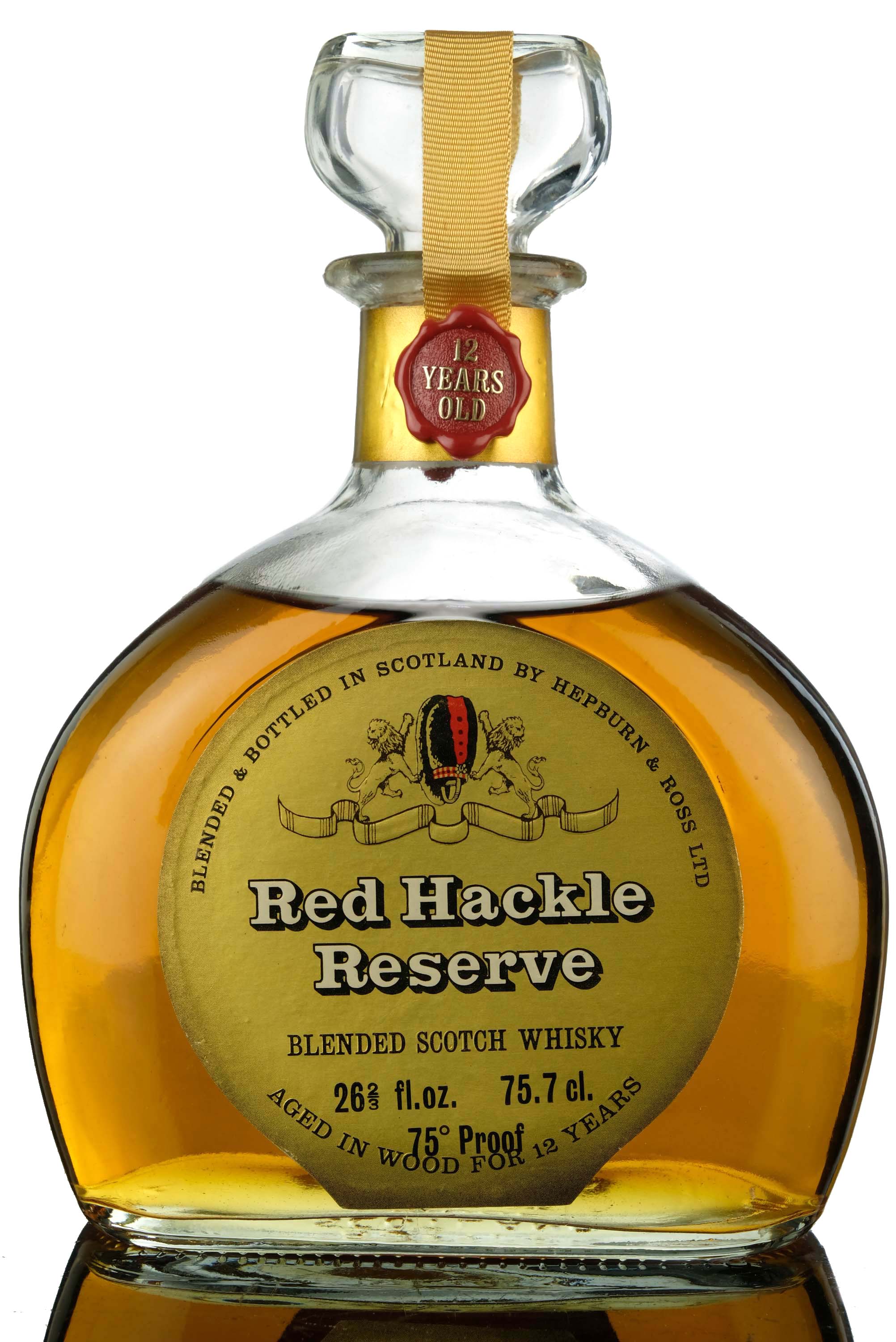 Red Hackle 12 Year Old - Late 1970s