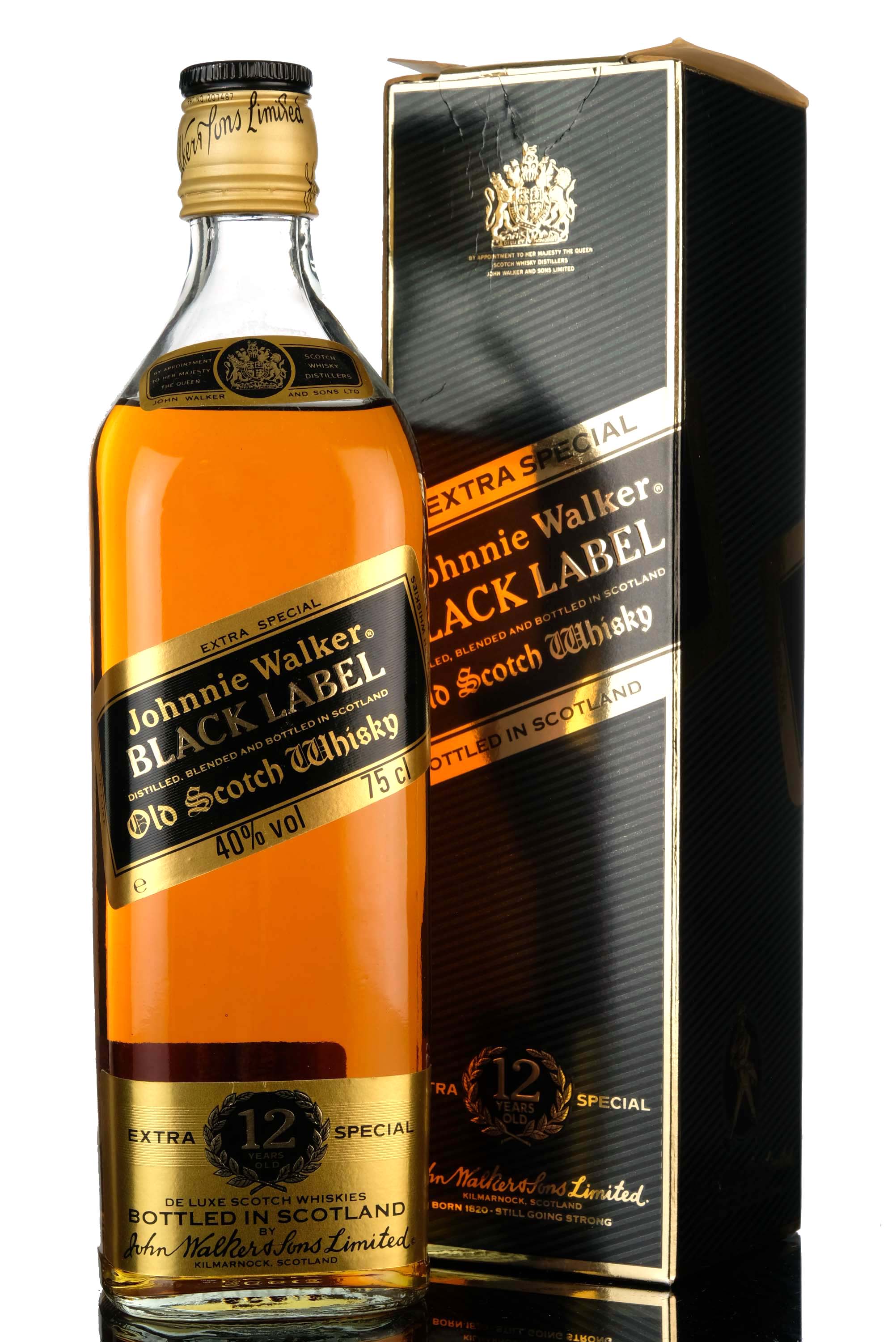 Johnnie Walker 12 Year Old - Black Label - 1980s