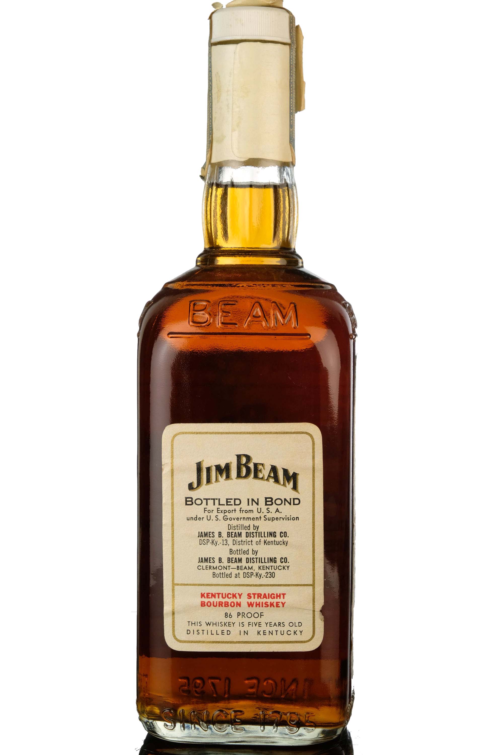 Jim Beam 5 Year Old - Kentucky Straight Bourbon Whiskey
