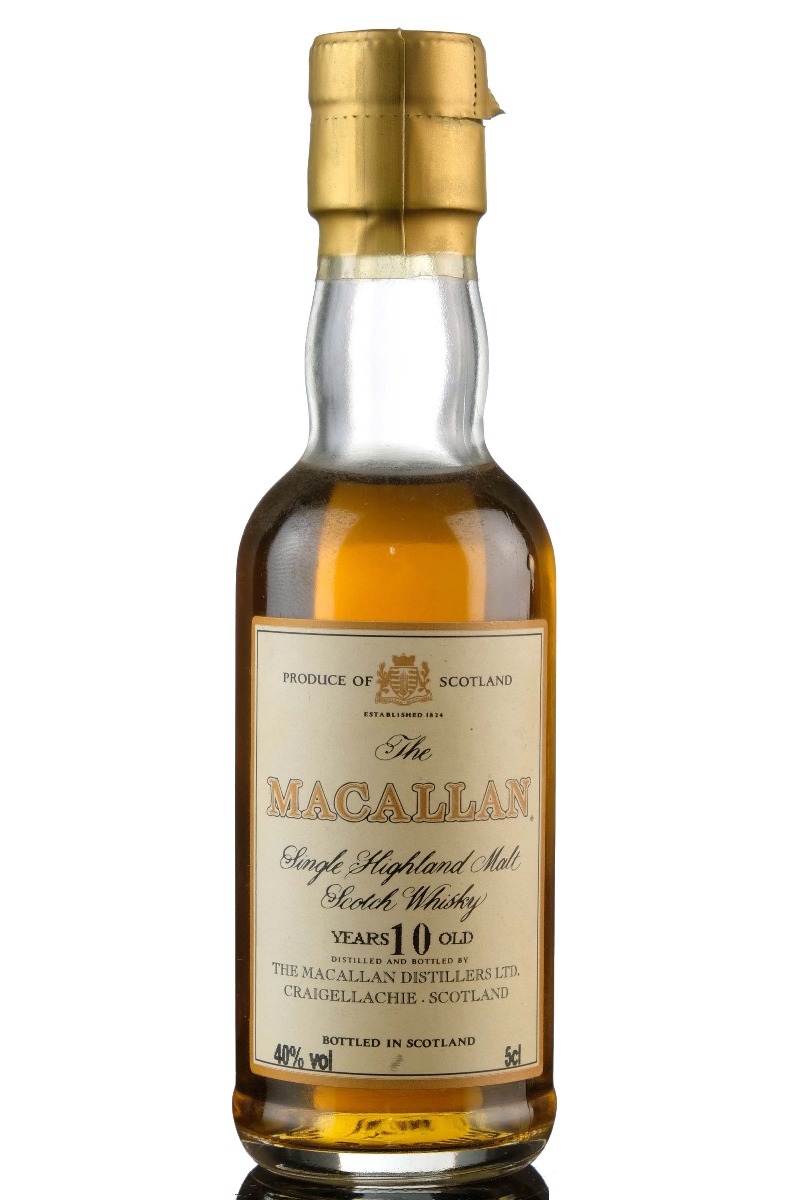 Macallan 10 Year Old Miniature