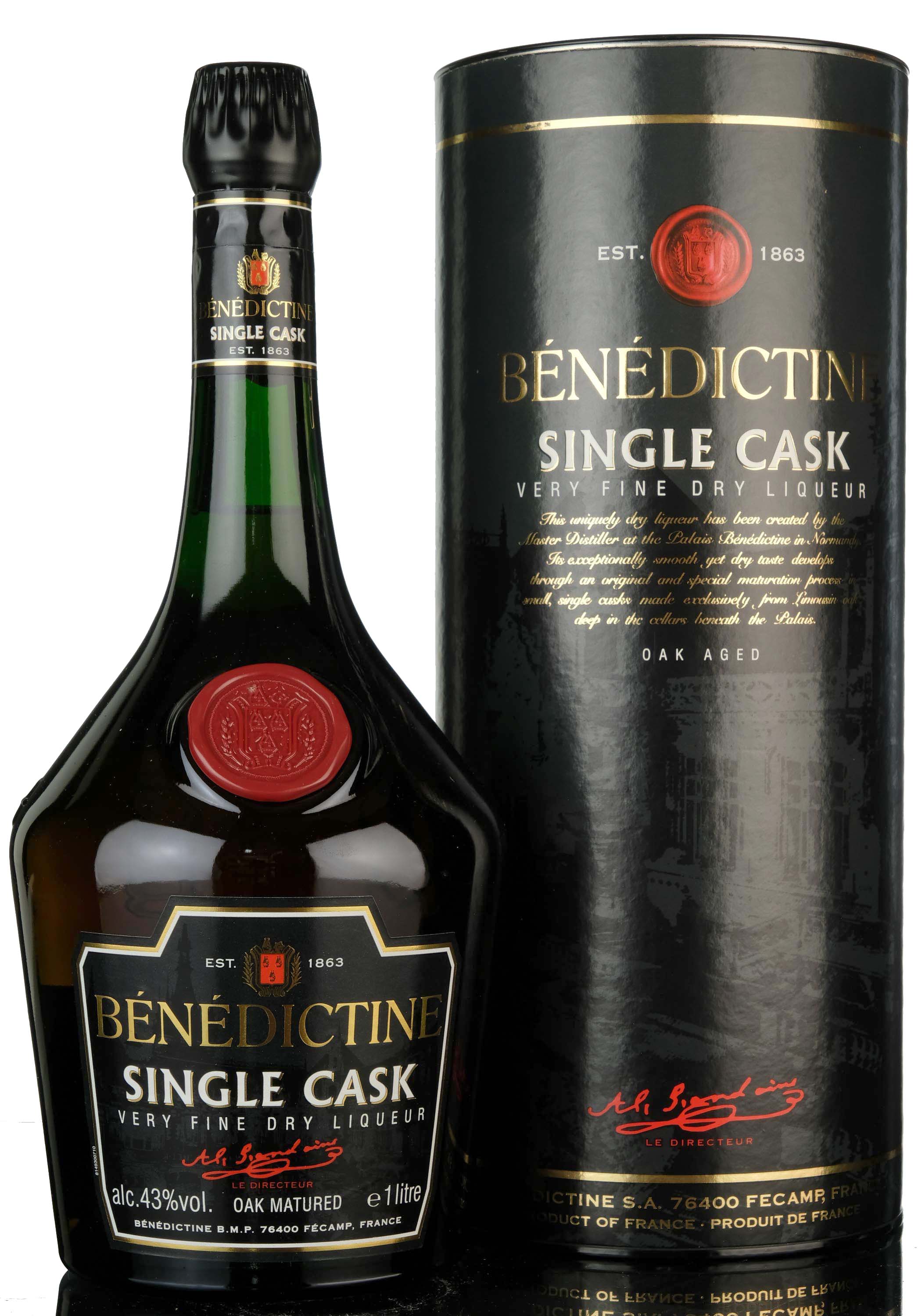 Benedictine Single Cask - Fine Dry Liqueur - 1 Litre