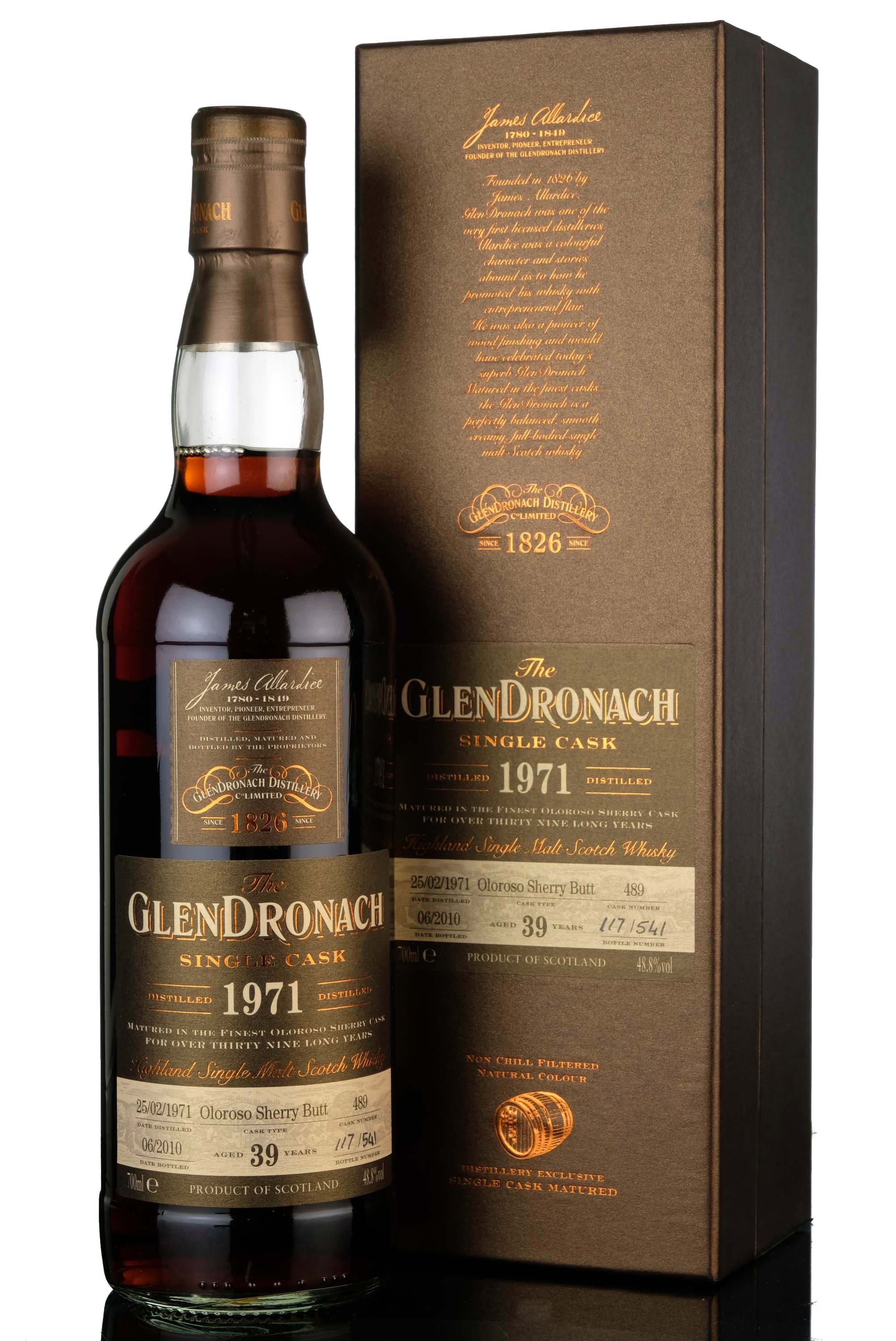 Glendronach 1971-2010 - 39 Year Old - Single Cask 489 - Batch 2