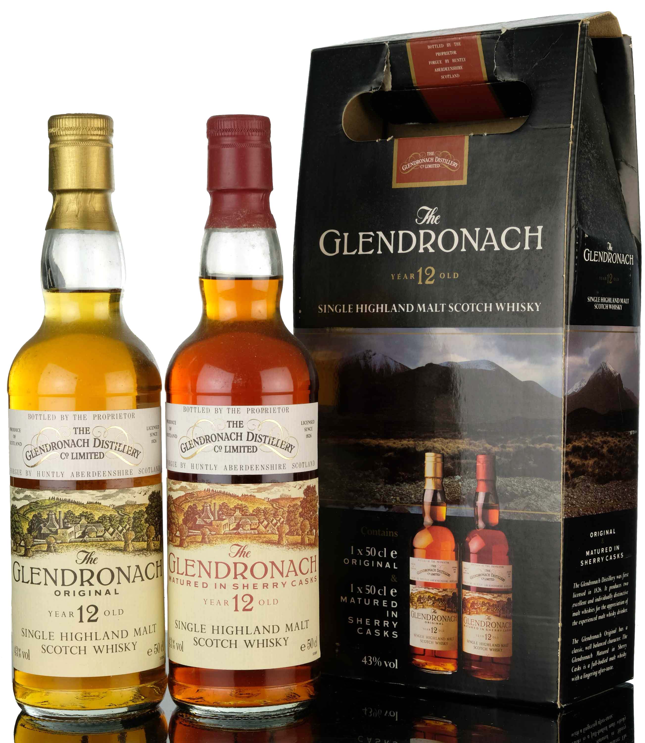 Glendronach 50cl Box Set - 1990s