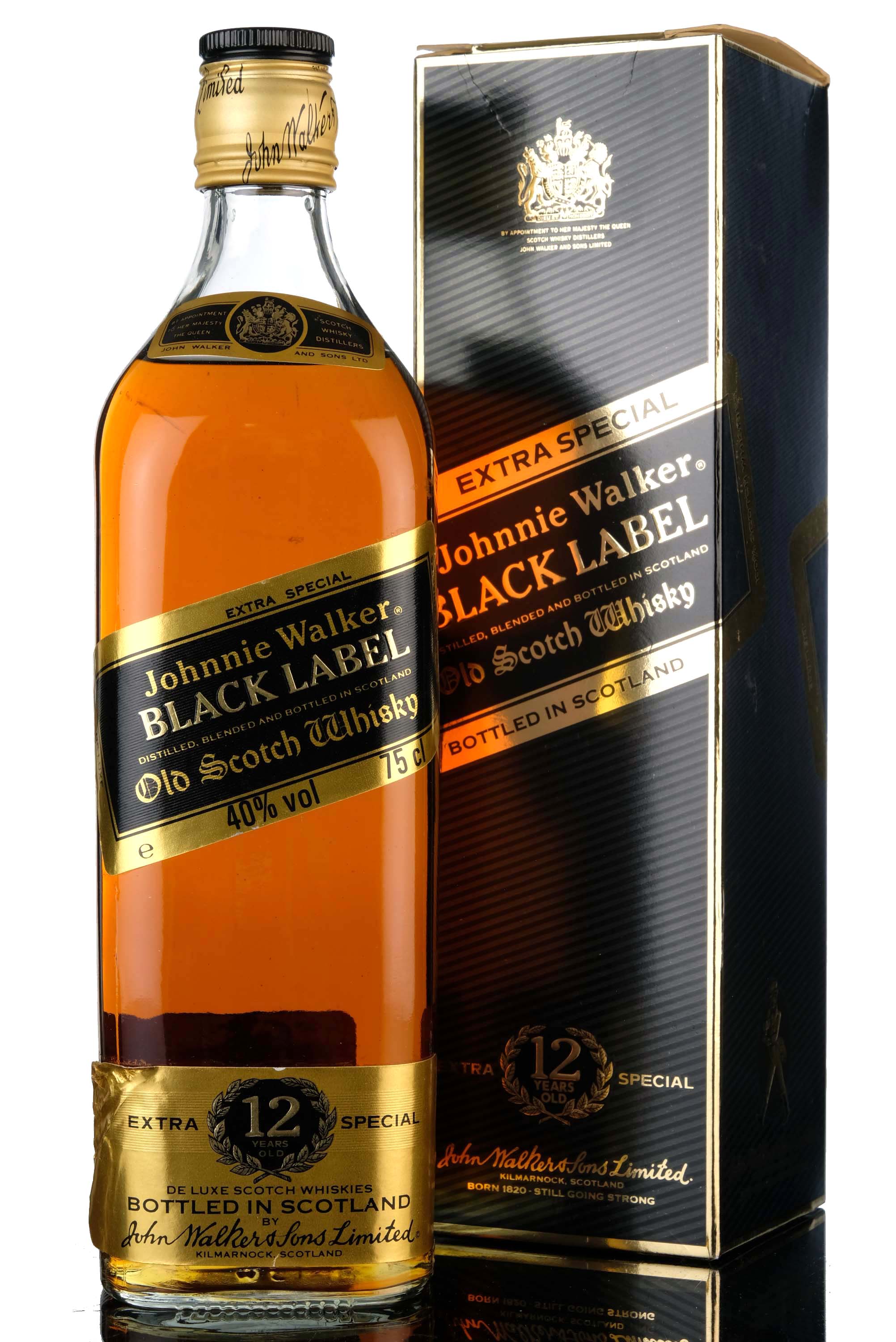 Johnnie Walker 12 Year Old - Black Label - 1980s