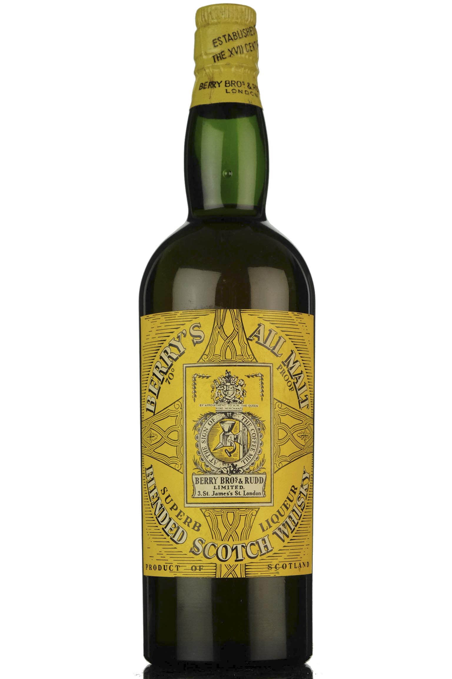 Berrys All Malt - Superb Liqueur Whisky - 1950s