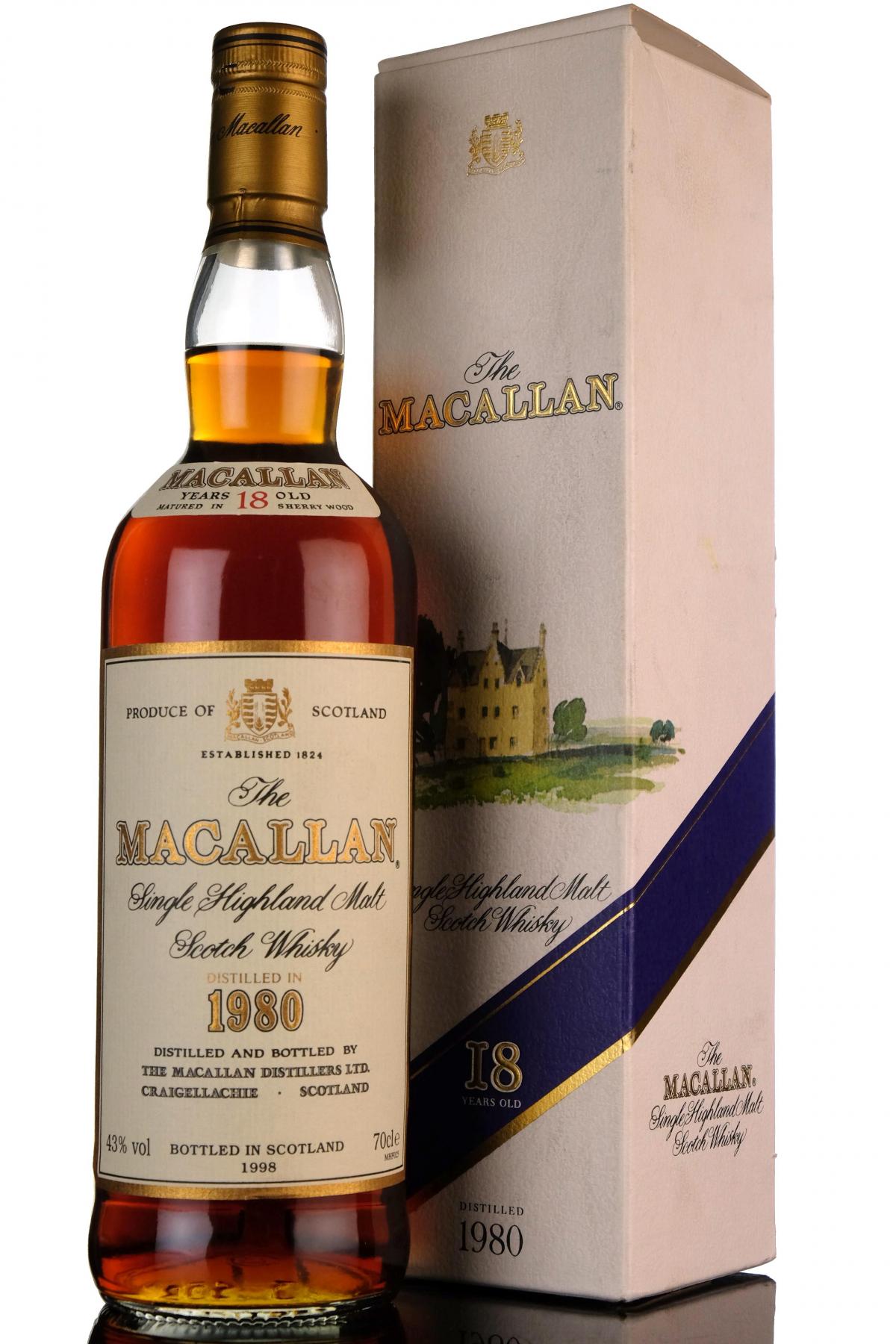 Macallan 1980-1998 - 18 Year Old - Sherry Cask