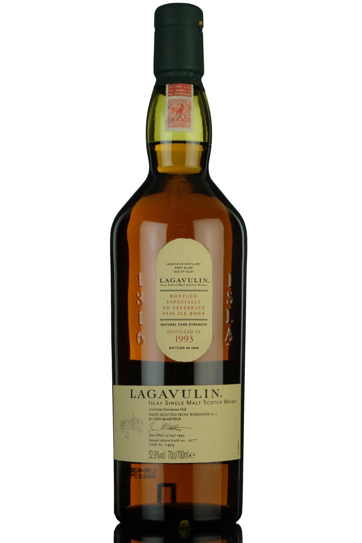 Lagavulin 1993 - Festival 2008 - Single Cask 1403