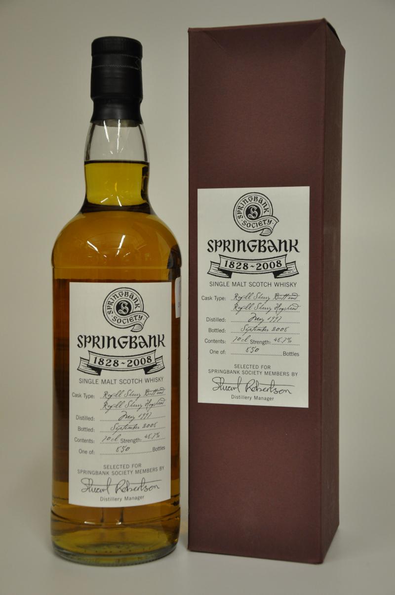 Springbank 1997-2005 - Society Exclusive