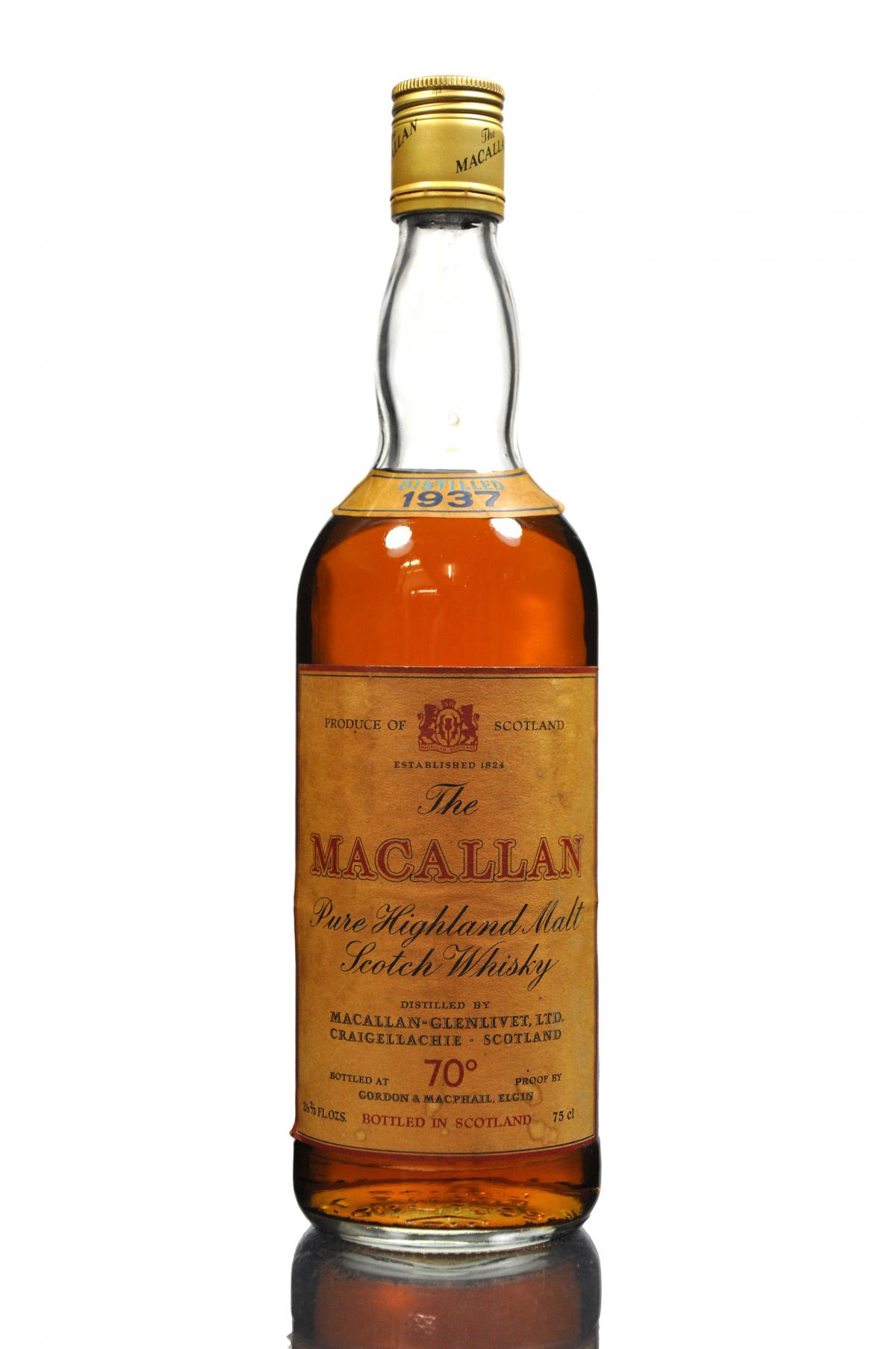 Macallan 1937 - Gordon & MacPhail - 1970s