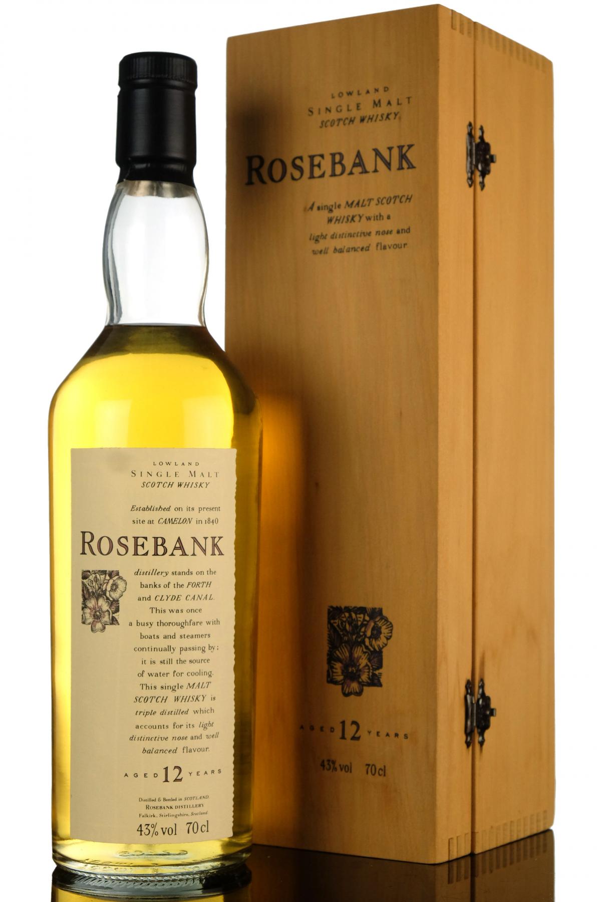 Rosebank 12 Year Old - Flora & Fauna - Wooden Box Series