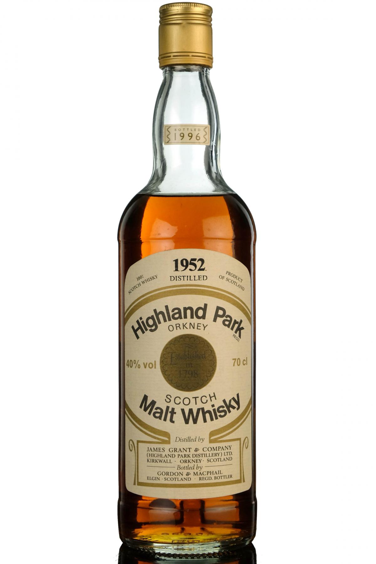 Highland Park 1952-1996 - Gordon & MacPhail