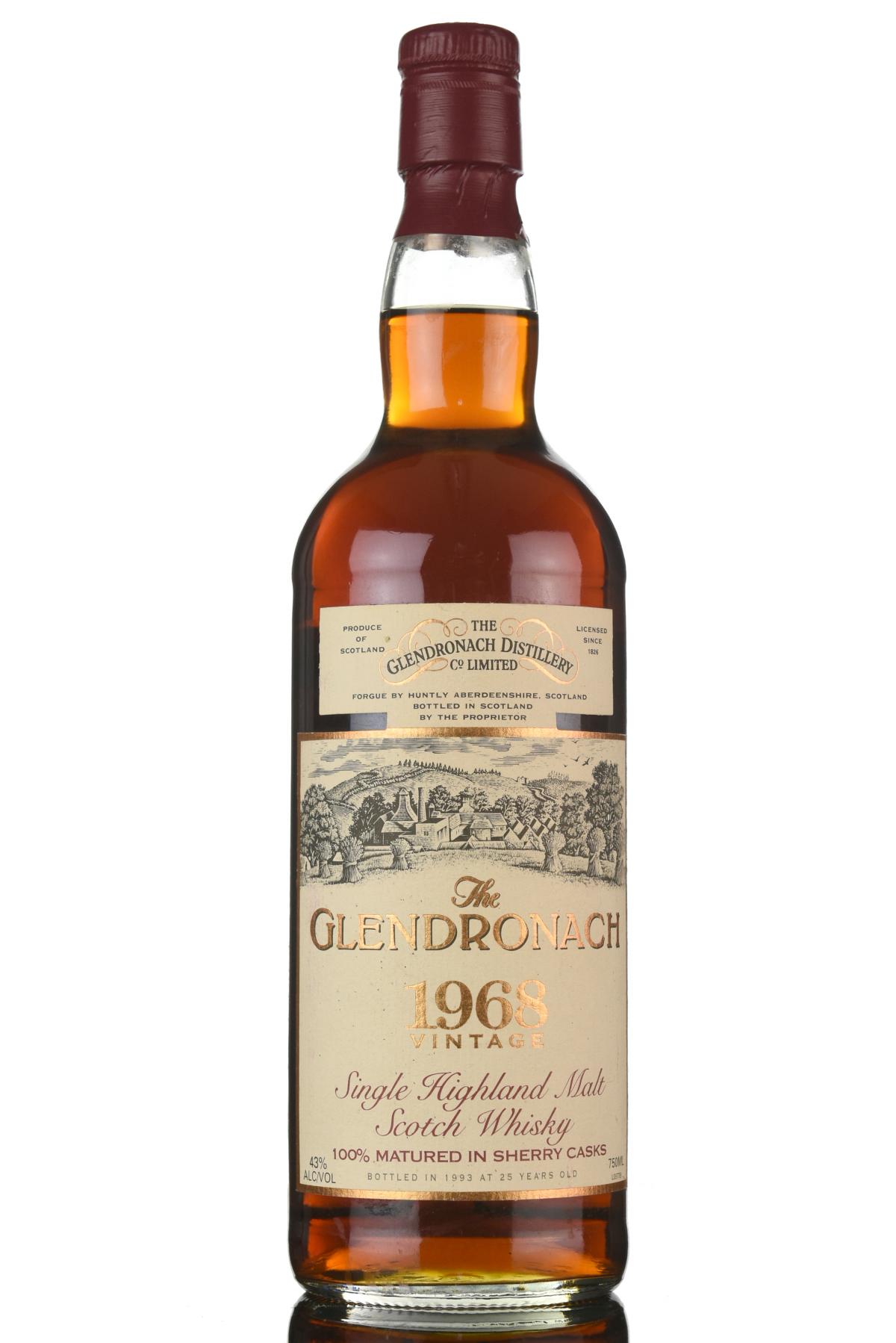 Glendronach 1968-1993 - 25 Year Old