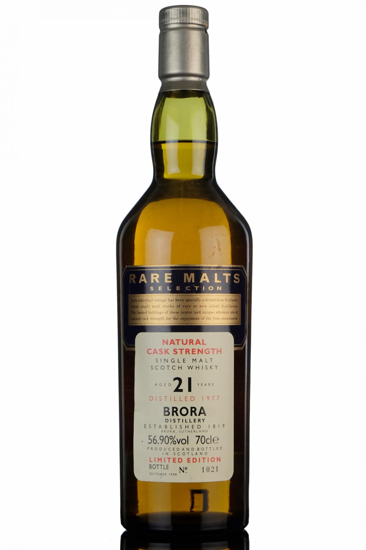 Brora 1977-1998 - 21 Year Old - Rare Malts 56.90%