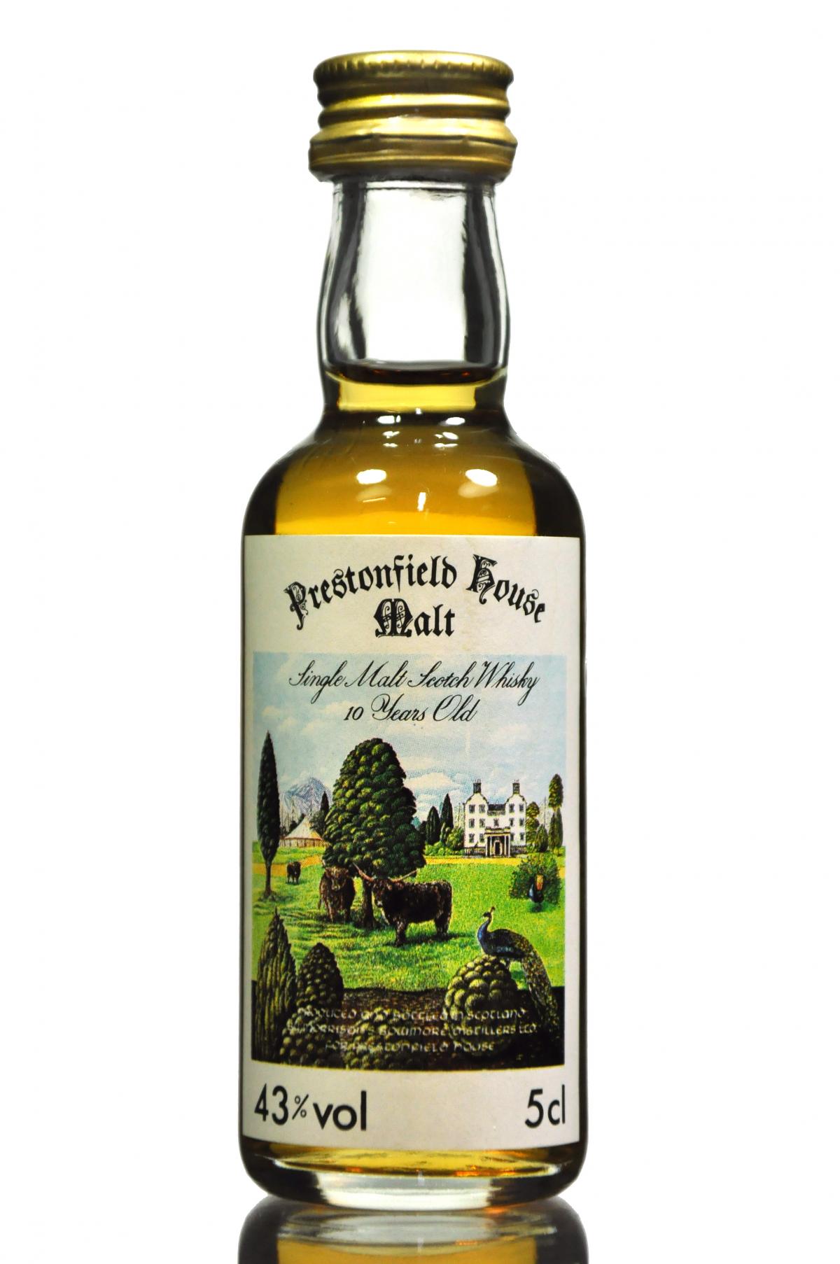 Bowmore 10 Year Old - Prestonfield House Malt - Miniature