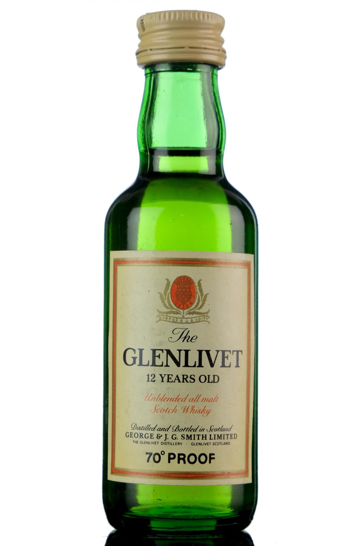 Glenlivet 12 Year Old Miniature