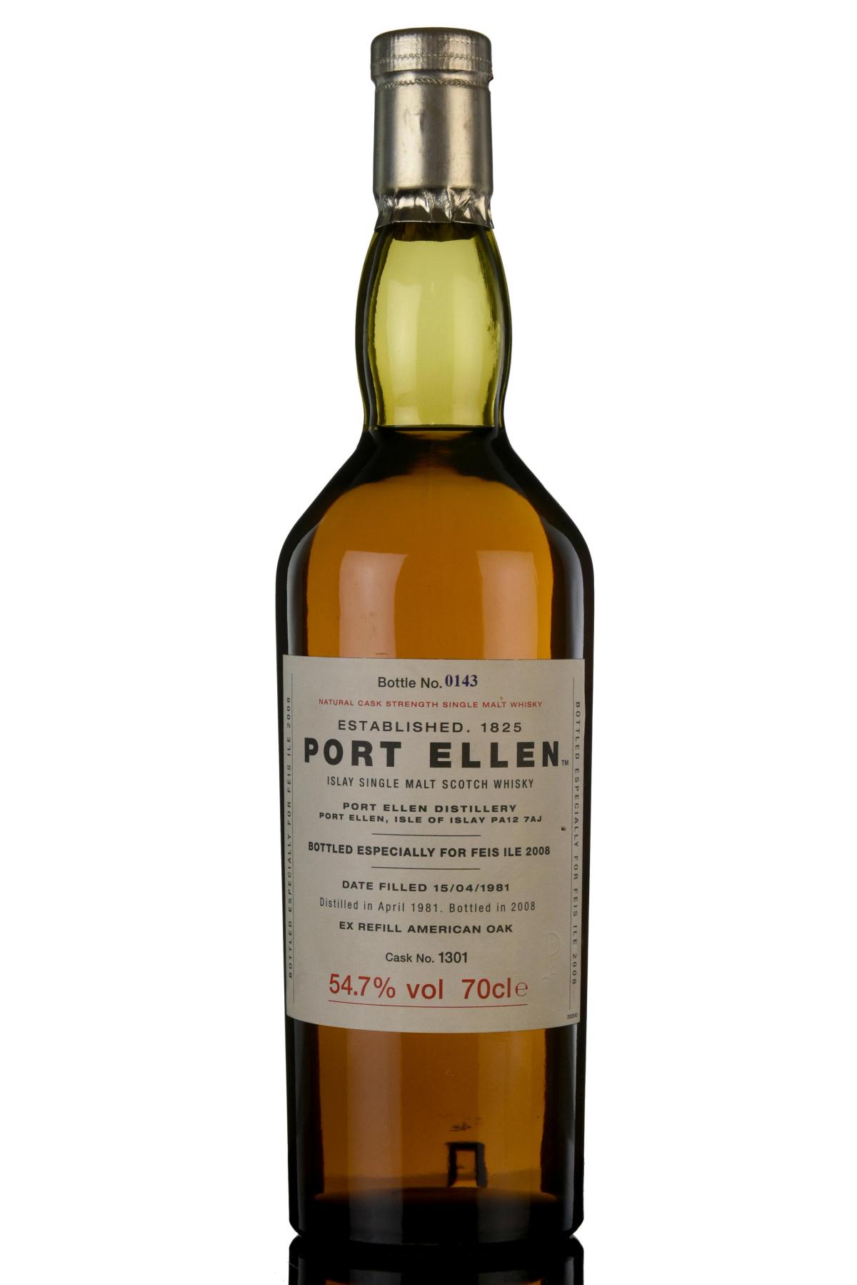 Port Ellen 1981 - Festival 2008 - Cask 1301