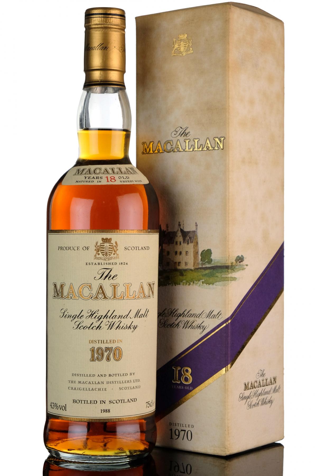 Macallan 1970-1988 - 18 Year Old