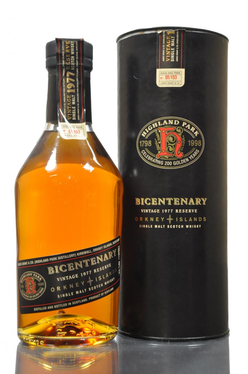 Highland Park 1977 - Bicentenary 1798-1998