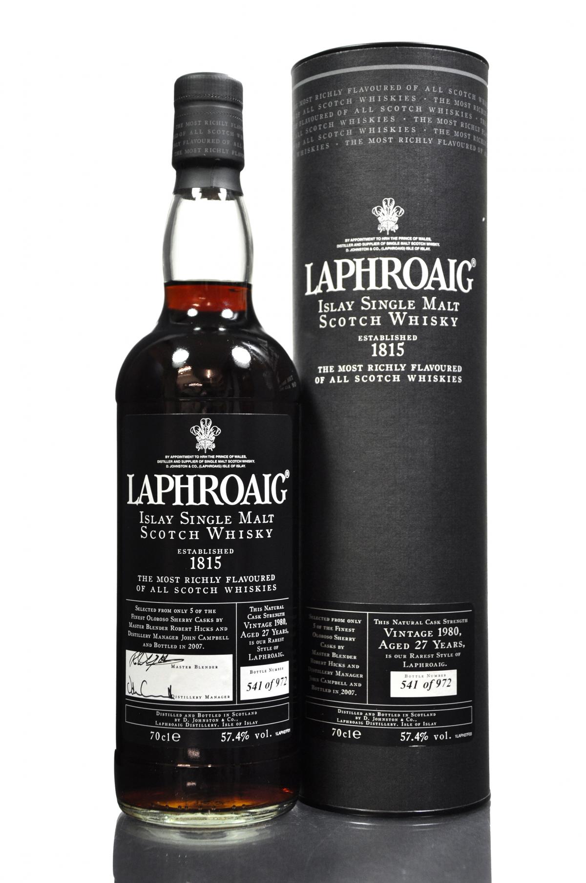 Laphroaig 1980-2007 - 27 Year Old