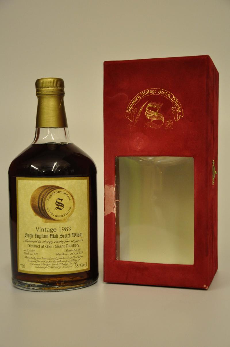 Glen Grant 1983-1996 - 13 Year Old - Signatory Vintage