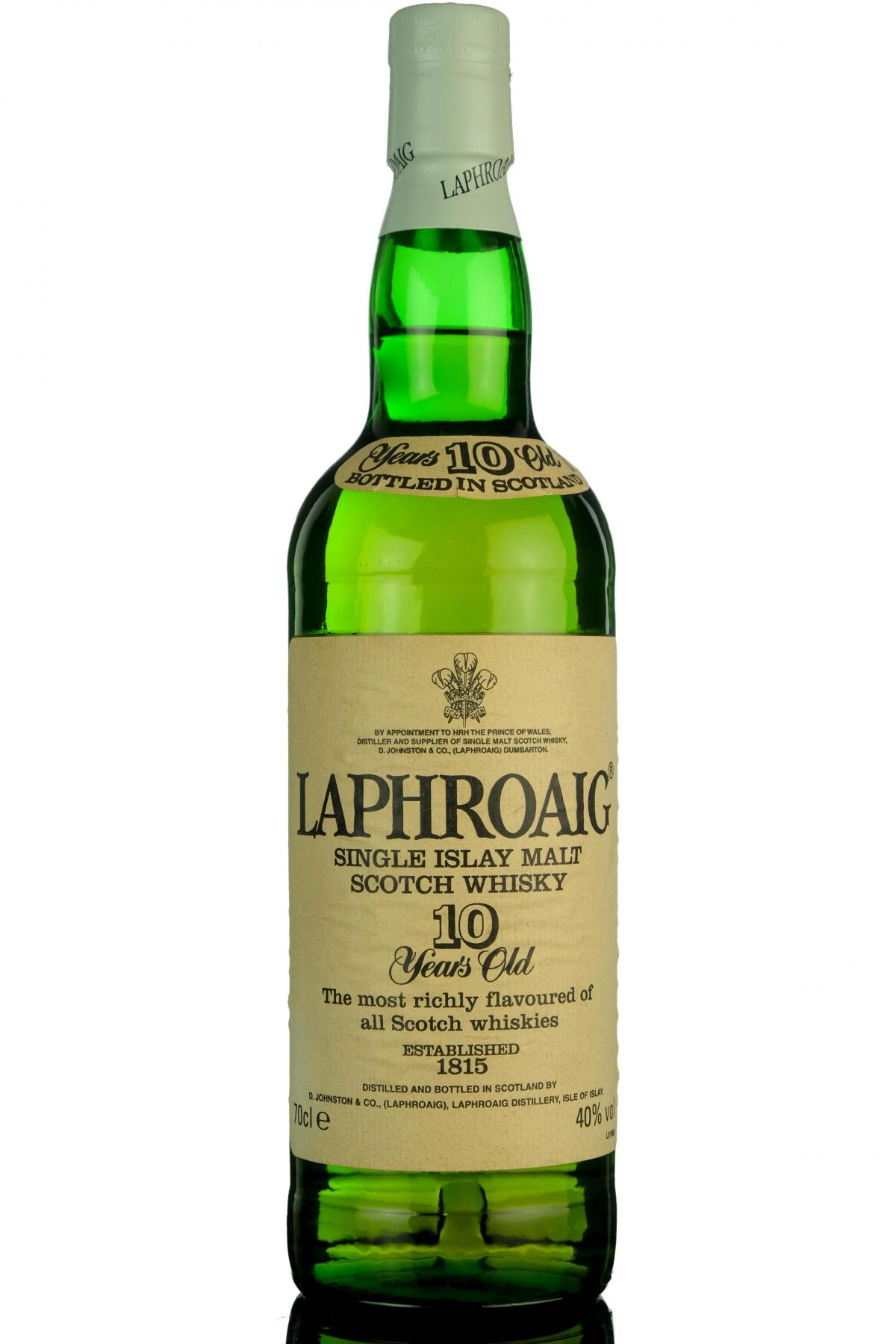 Laphroaig 10 Year Old - Late 1990s