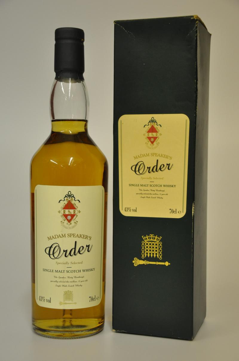 Glendullan 12 Year Old - Madam Speakers Order - 1995 Release
