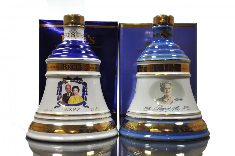 Bells 50th Golden Wedding Anniversary - Ceramic Decanter