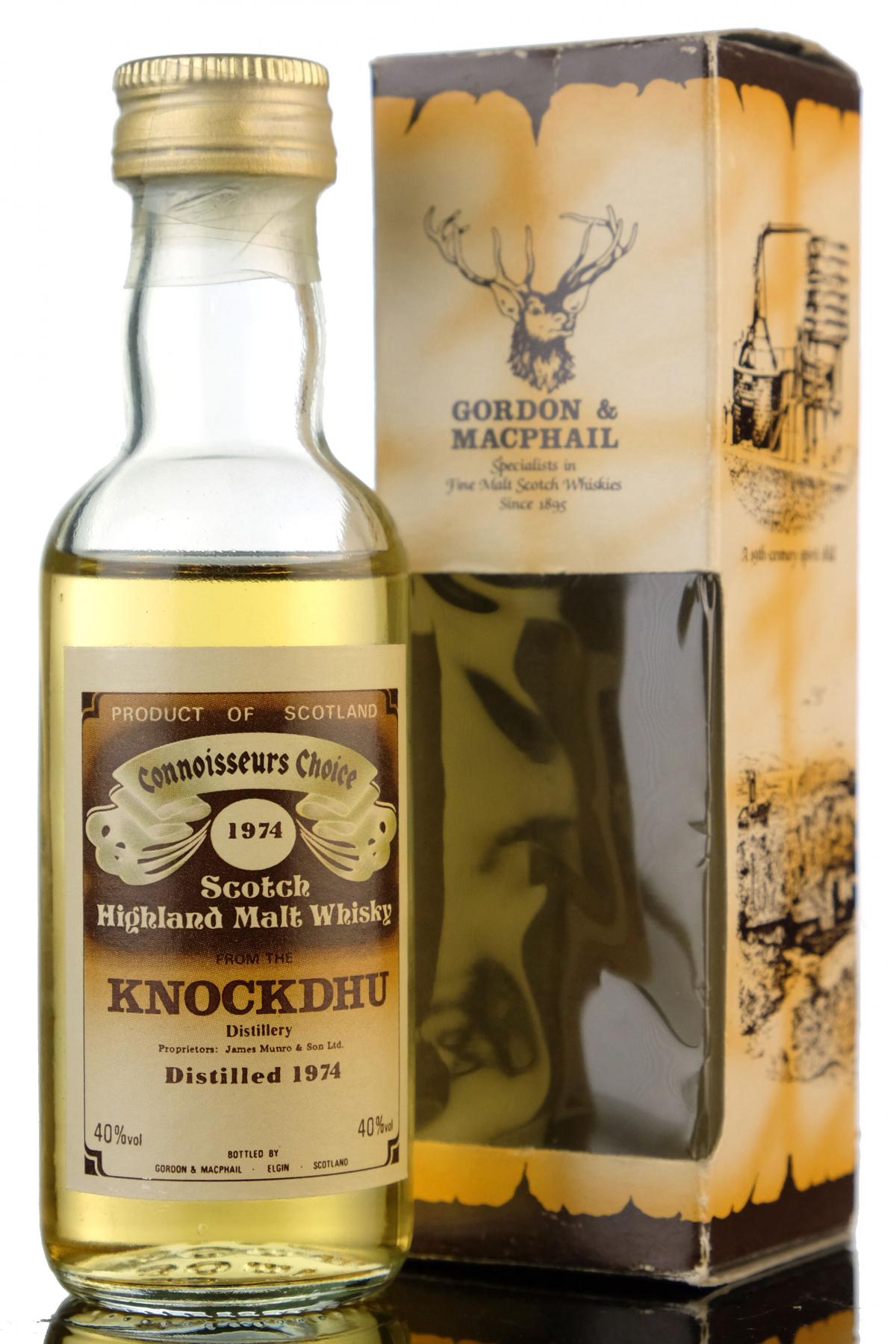 Knockdhu 1974 - Connoisseurs Choice Miniature