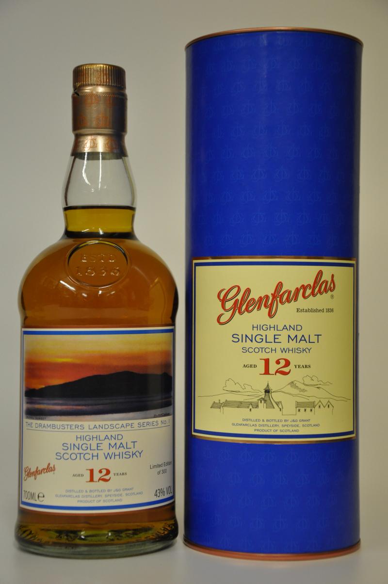 Glenfarclas 12 Year Old - Drambusters Landscape Series One