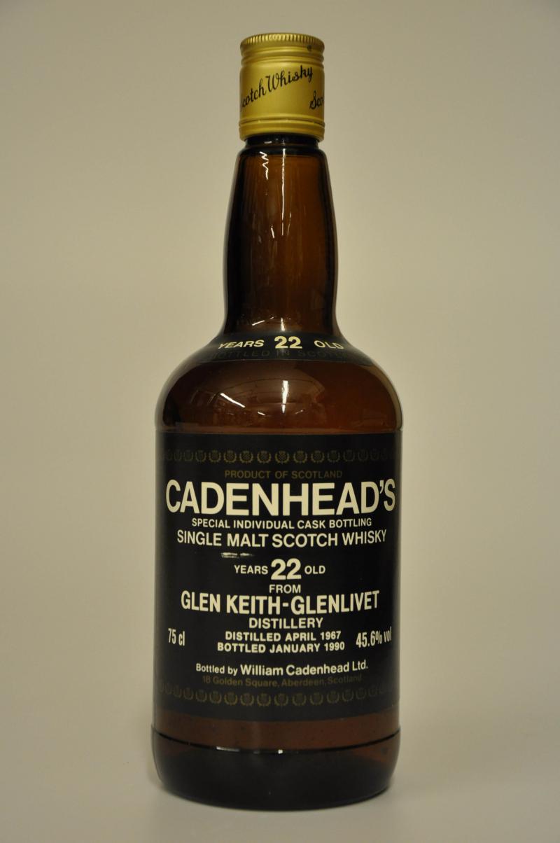 Glen Keith-Glenlivet 1967-1990 - 22 Year Old - Cadenhead Dumpy