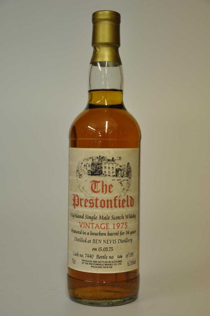 Ben Nevis 1975 - 34 Year Old - The Prestonfield - Cask 7440