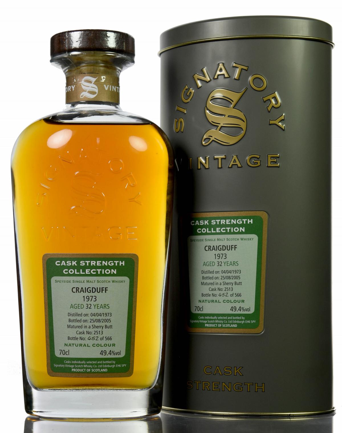 Craigduff 1973-2005 - 32 Year Old - Signatory Vintage