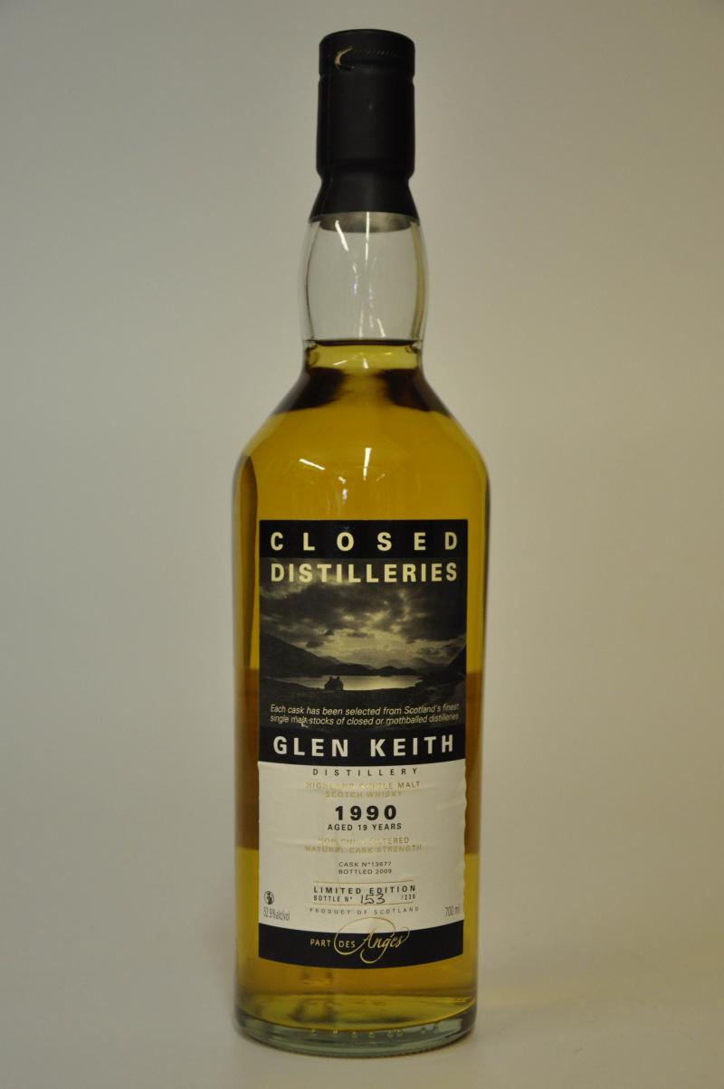 Glen Keith 1990 - 19 Year Old - Part Des Anges Closed Distilleries