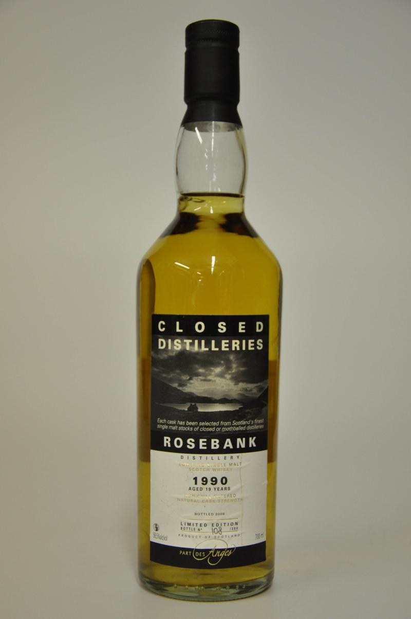 Rosebank 1990 - 19 Year Old - Part Des Anges Closed Distilleries